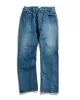 CIOTA Straight 5 Pocket Pants (Real Indigo) Medium Dark Blue Damage sold by Lost & Found