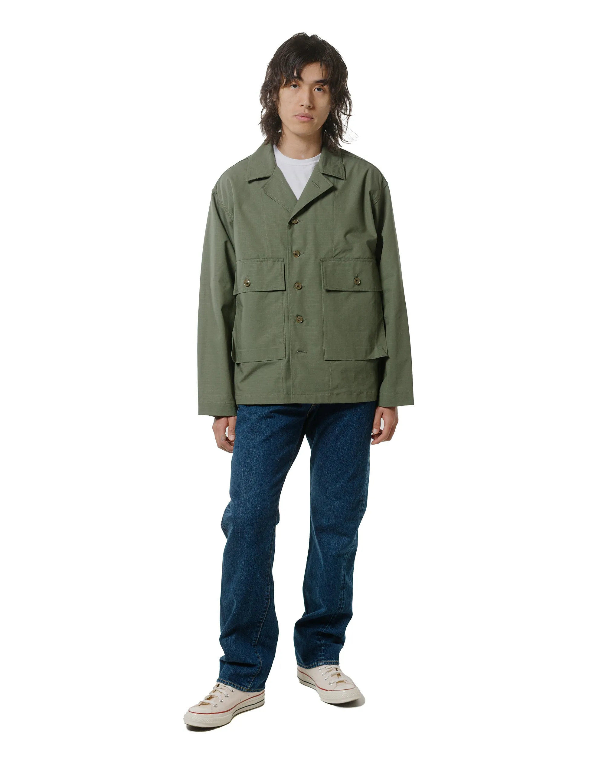 CIOTA Straight 5 Pocket Pants (Real Indigo) Dark Blue Damage sold by Lost & Found product image thumbnail 4