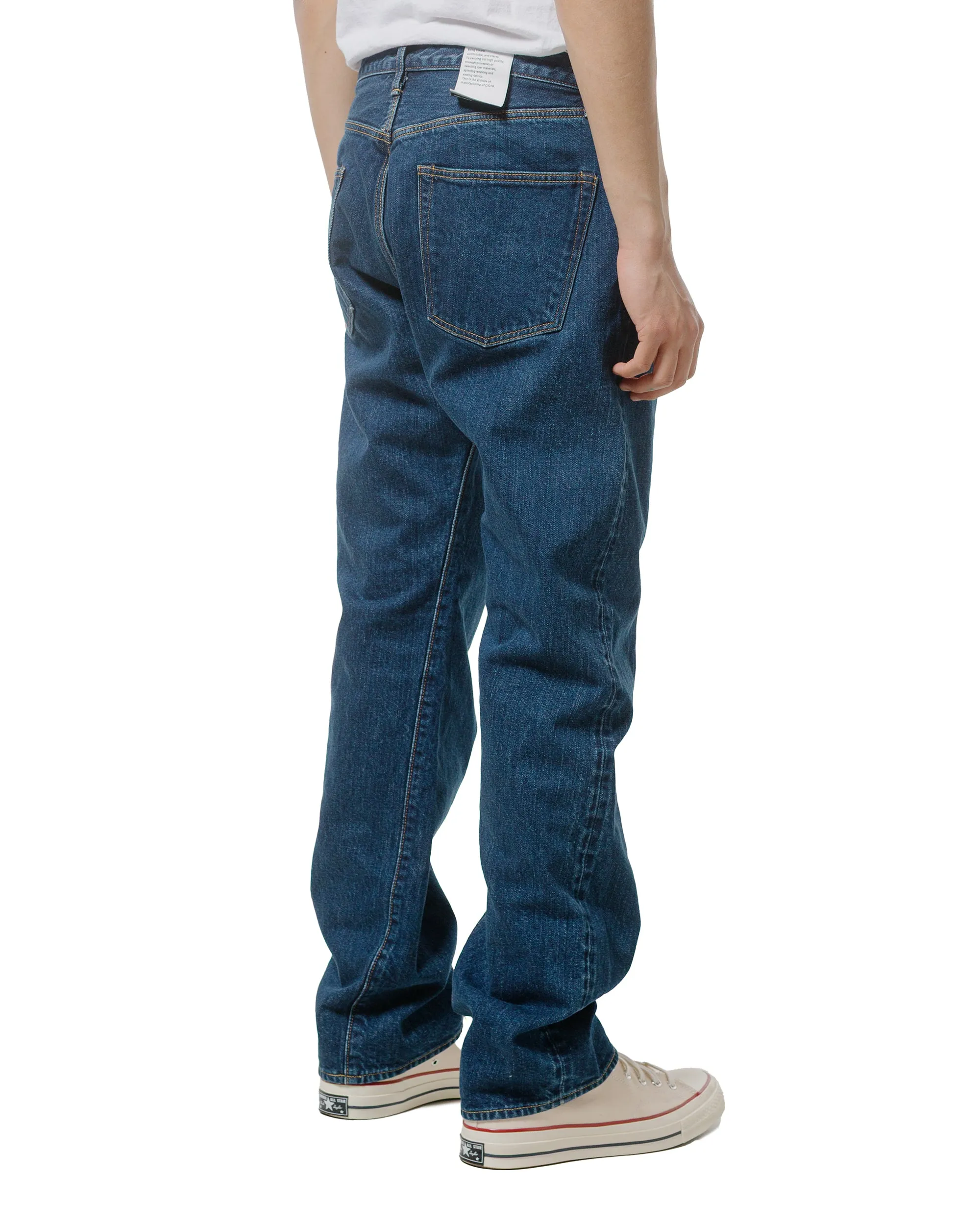 CIOTA Straight 5 Pocket Pants (Real Indigo) Dark Blue Damage sold by Lost & Found product image thumbnail 3