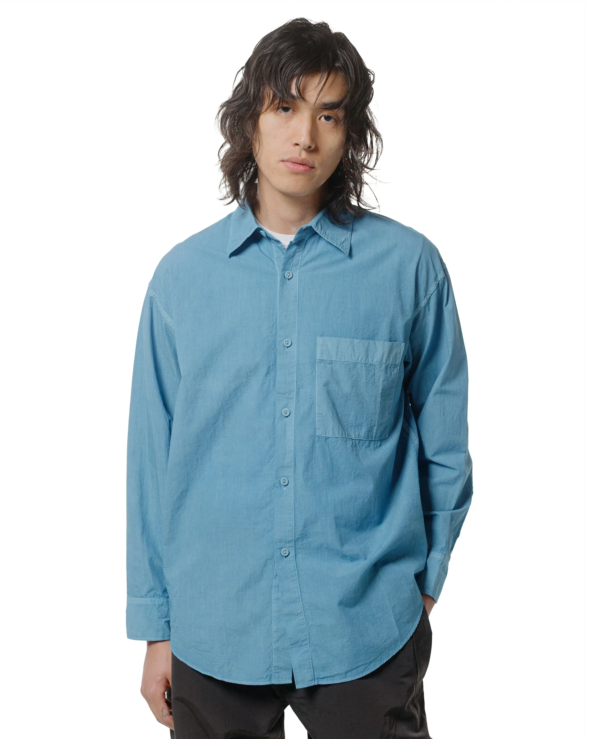 Arpenteur Doris Micro Seersucker Woad sold by Lost & Found product image thumbnail 2