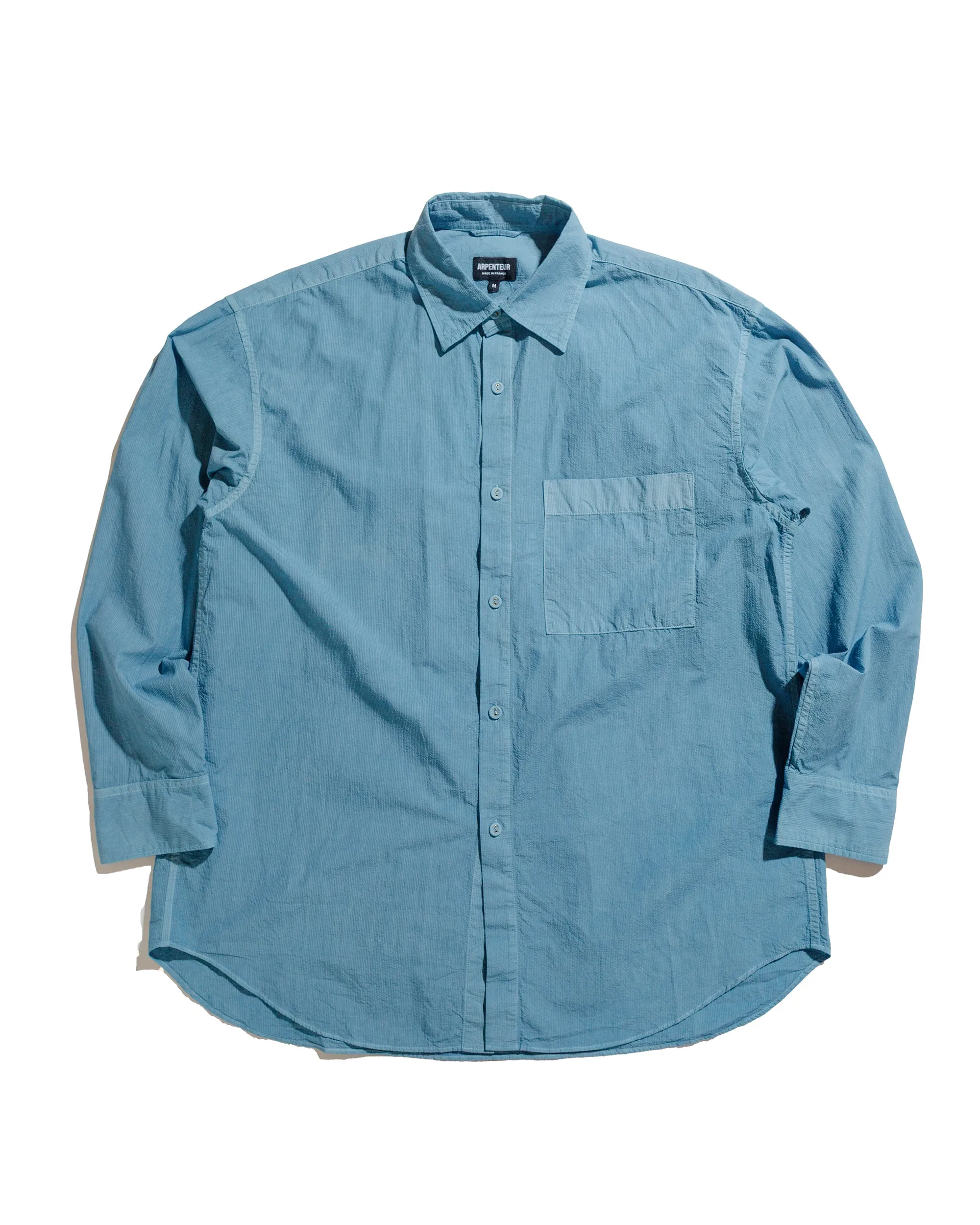 Arpenteur Doris Micro Seersucker Woad sold by Lost & Found