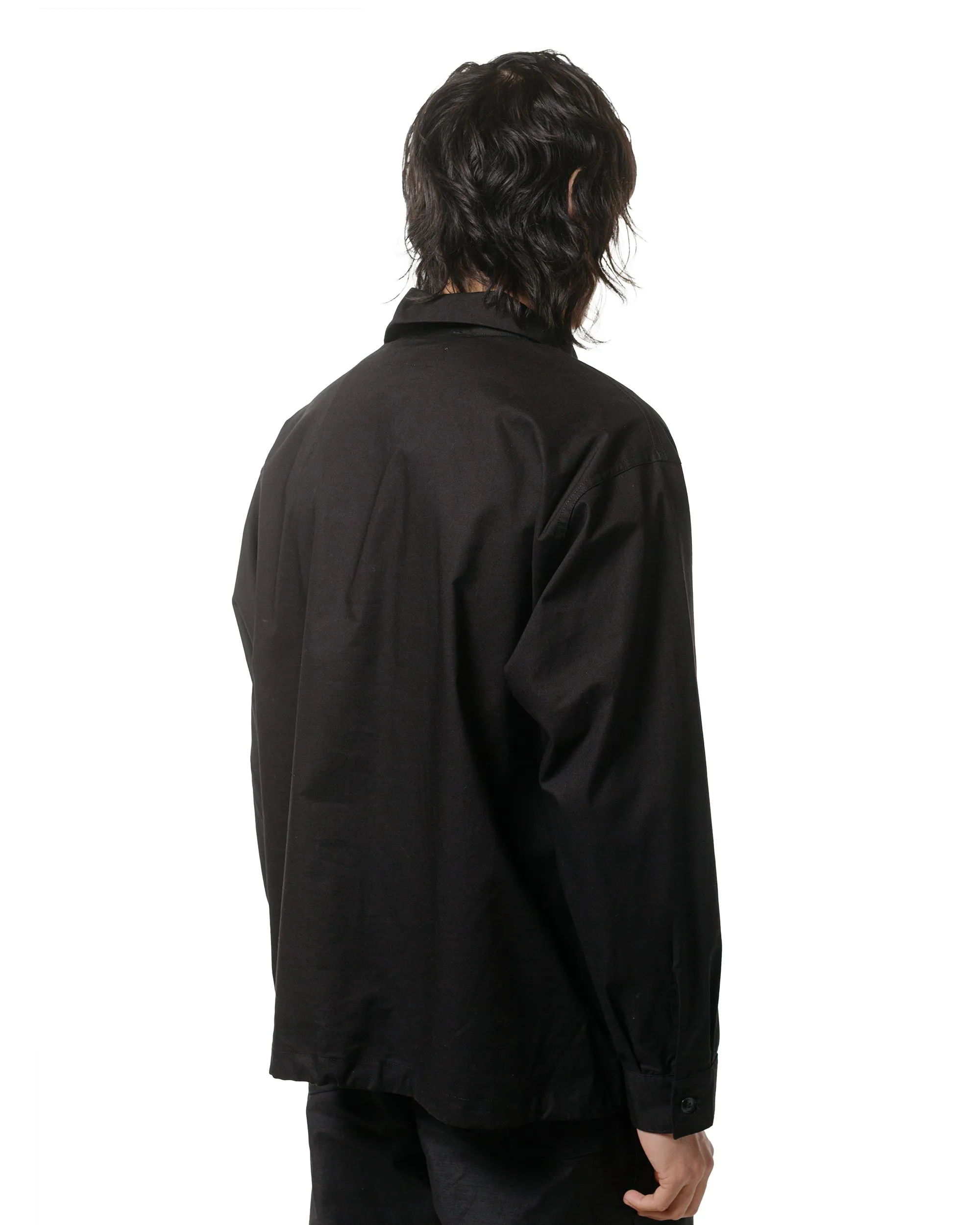 Engineered Garments Workaday Jumper Shirt Black Kona Cotton sold by Lost & Found product image thumbnail 3