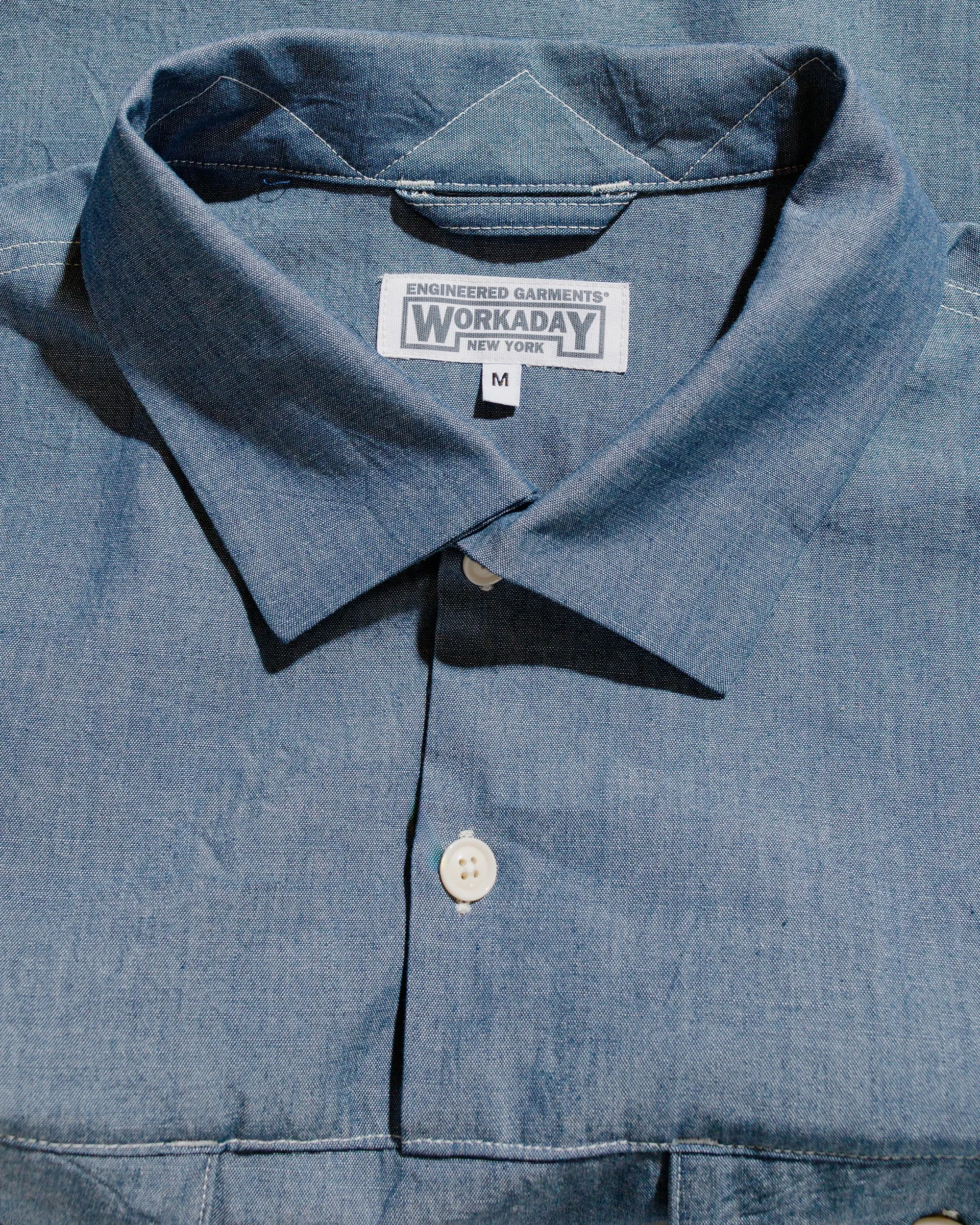 Engineered Garments Workaday Jumper Shirt Indigo Cotton Chambray sold by Lost & Found product image thumbnail 5