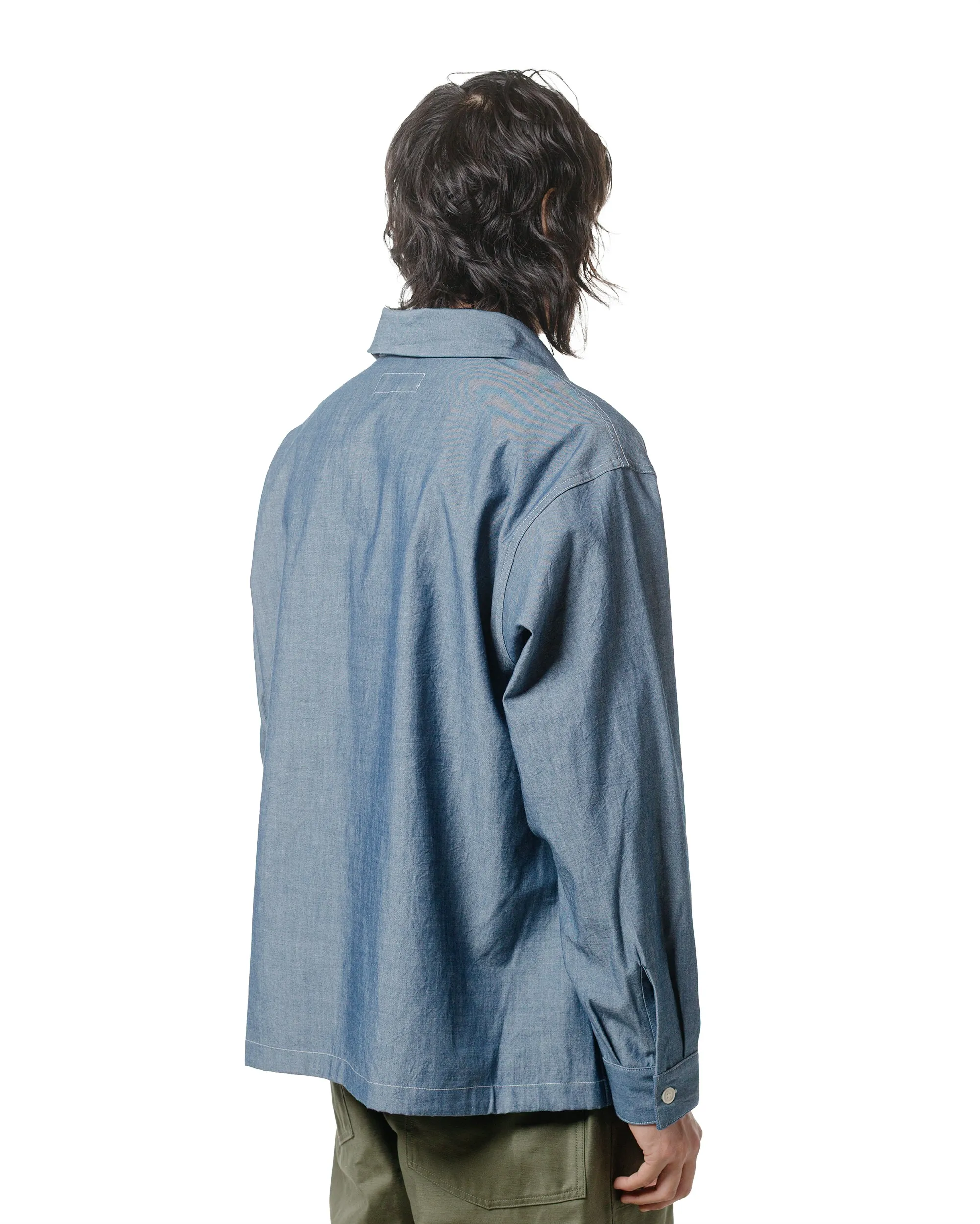 Engineered Garments Workaday Jumper Shirt Indigo Cotton Chambray sold by Lost & Found product image thumbnail 3