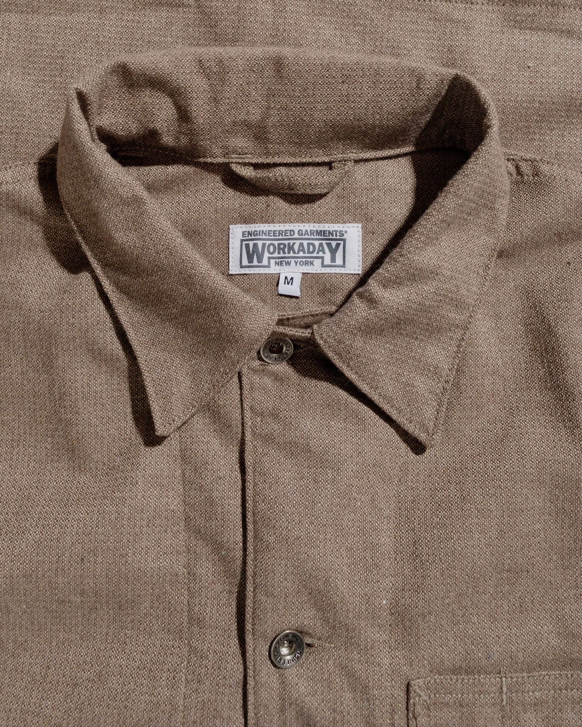 Engineered Garments Workaday Utility Jacket Brown CP Homespun sold by Lost & Found product image thumbnail 5