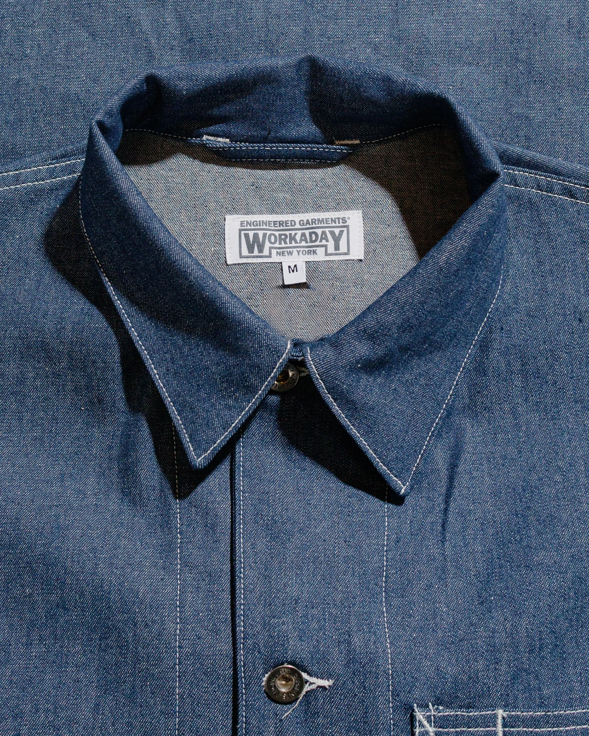 Engineered Garments Workaday Utility Jacket Indigo Industrial 8oz Denim sold by Lost & Found product image thumbnail 5