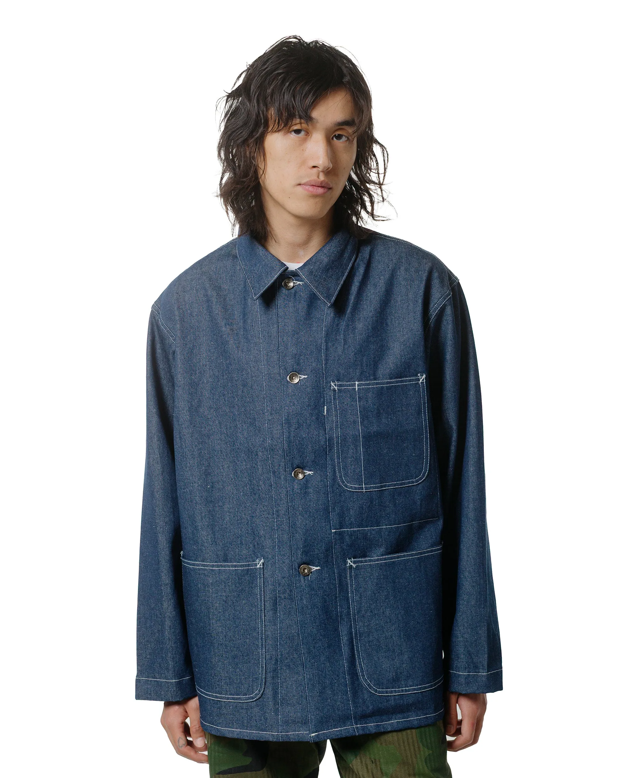 Engineered Garments Workaday Utility Jacket Indigo Industrial 8oz Denim sold by Lost & Found product image thumbnail 2