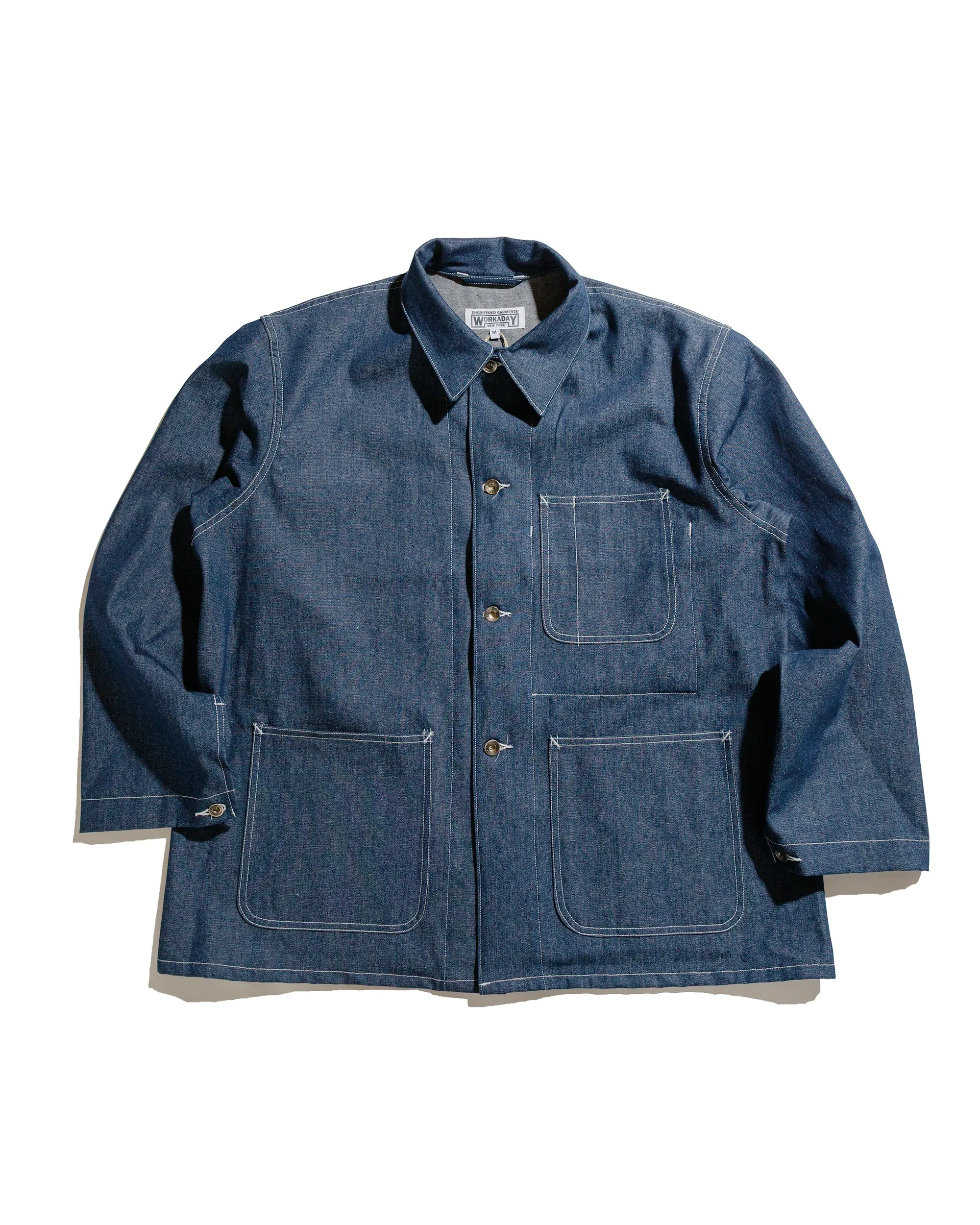 Engineered Garments Workaday Utility Jacket Indigo Industrial 8oz Denim sold by Lost & Found