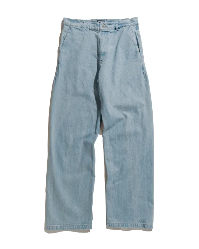 Arpenteur 5 Pocket Indigo Denim Bleach sold by Lost & Found