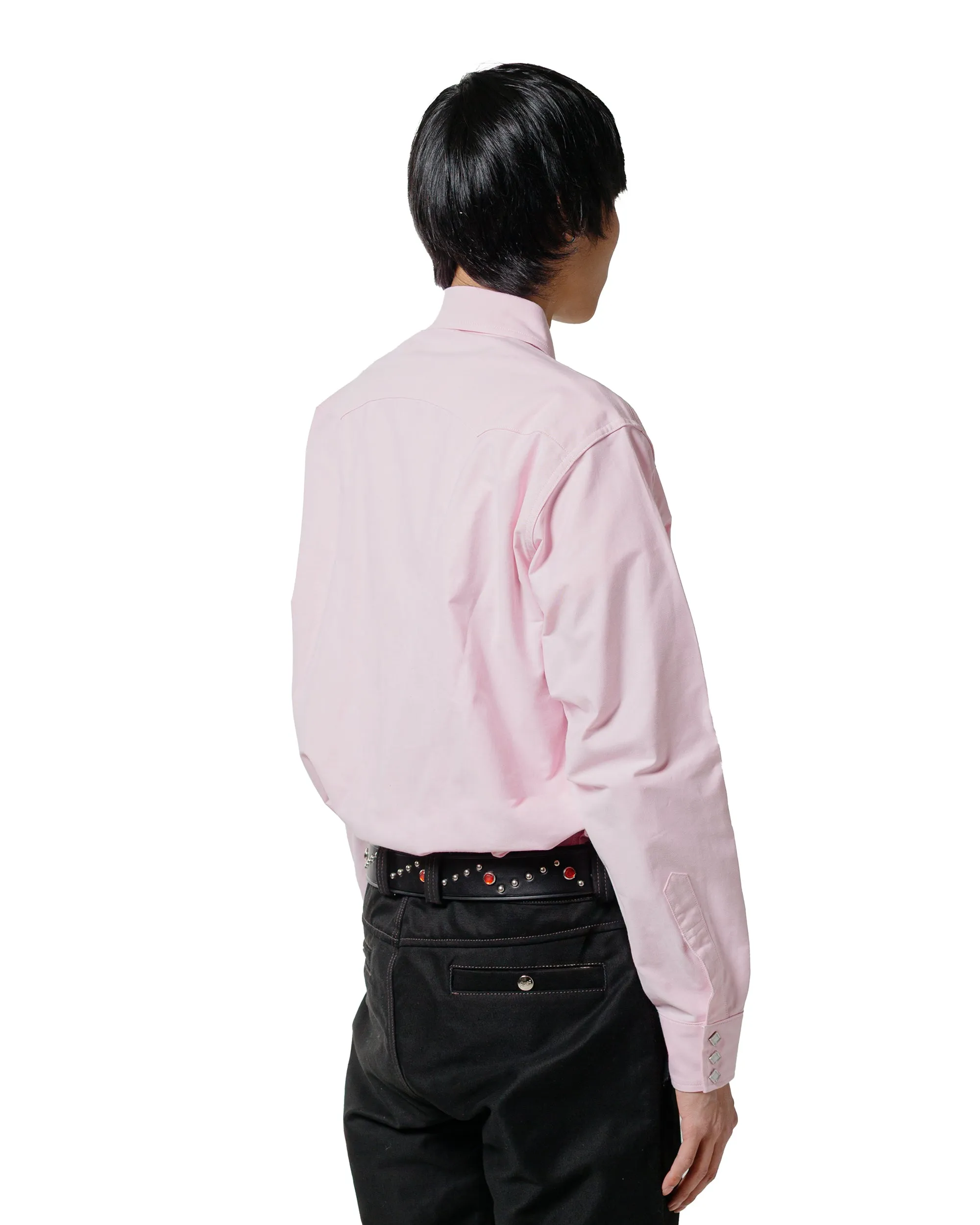 The Real McCoy's MS25012 Oxford Western Shirt / Sawtooth Pink sold by Lost & Found product image thumbnail 3