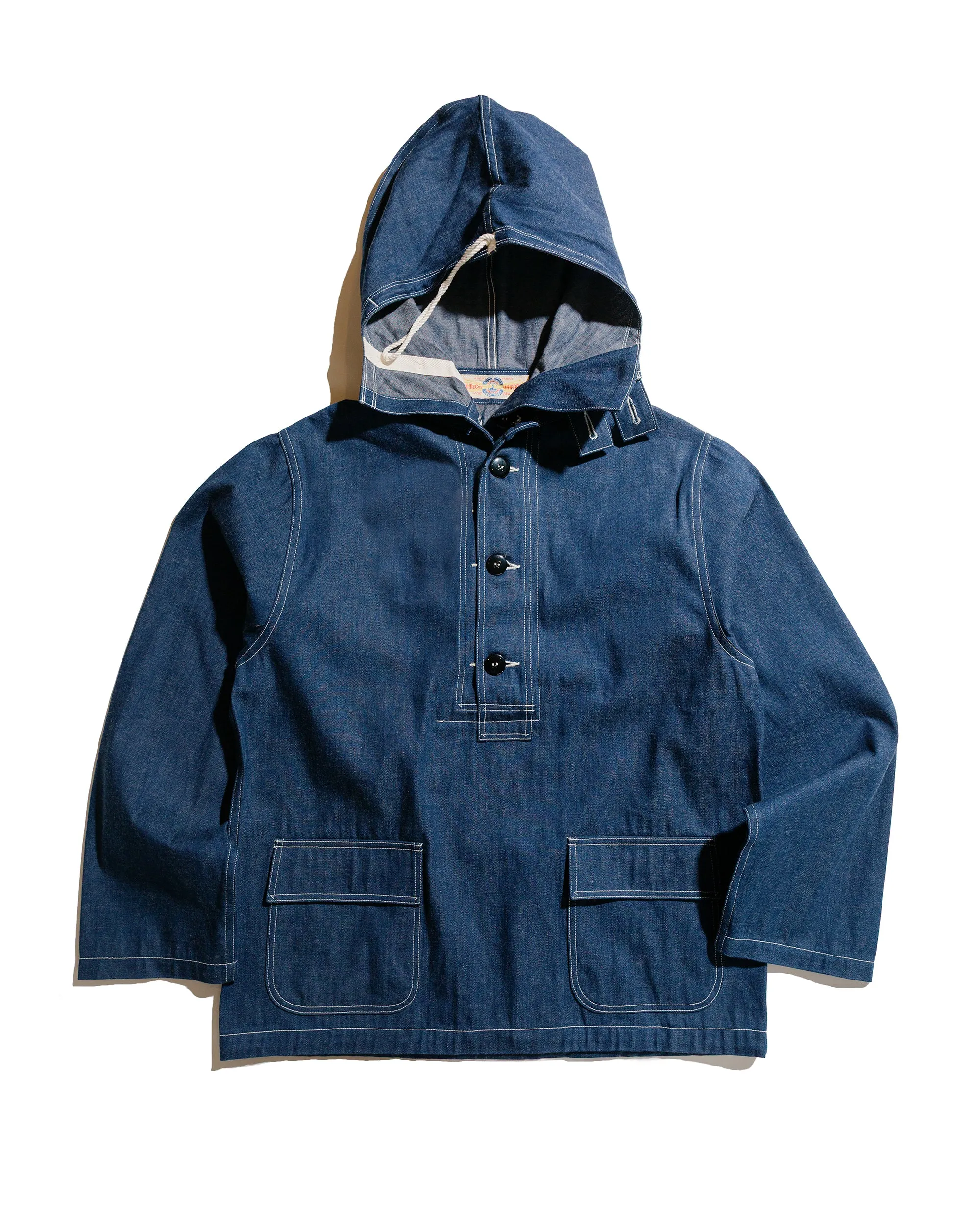 The Real McCoy's MJ24107 U.S. Navy Denim Parka Indigo sold by Lost & Found