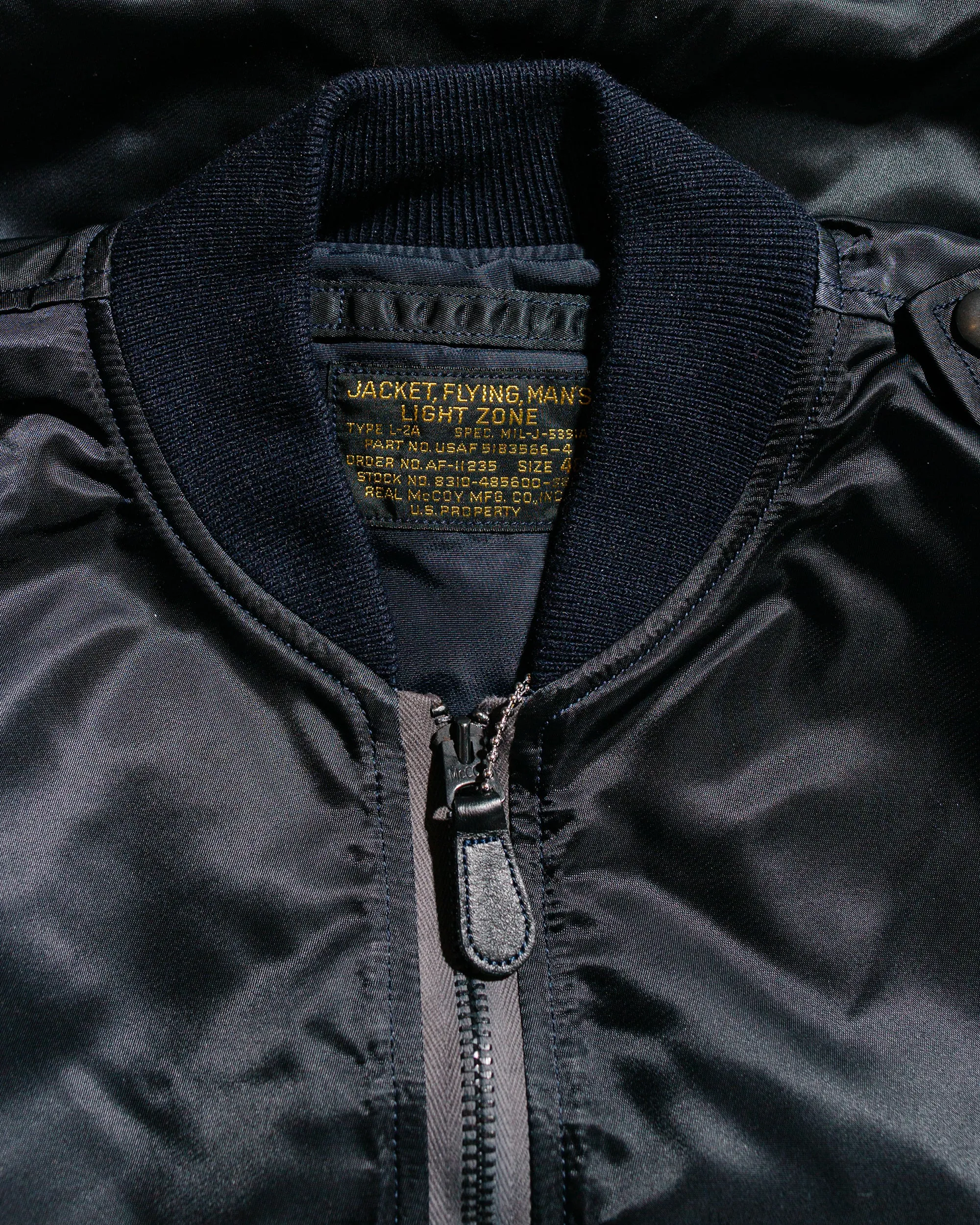 The Real McCoy's MJ23003 Type L-2A Real McCoy Mfg. Co. Navy sold by Lost & Found product image thumbnail 5