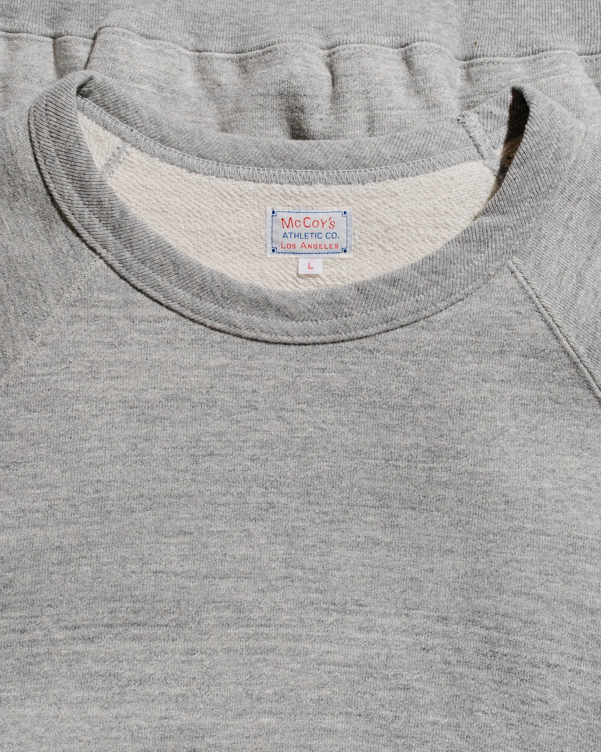 The Real McCoy’s MC24120 9 Oz. Loopwheel S/S Sweatshirt Gray sold by Lost & Found product image thumbnail 5
