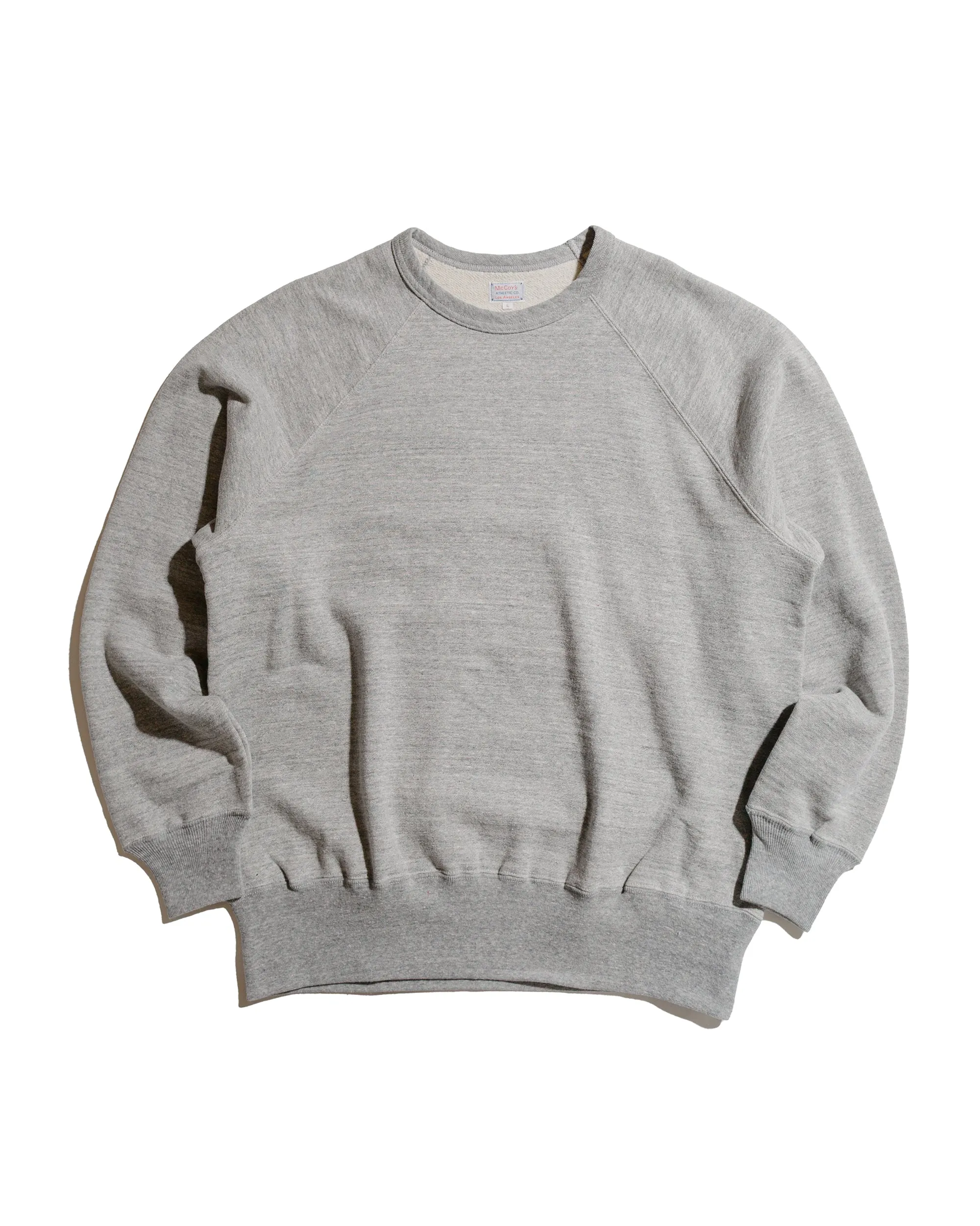 The Real McCoy’s MC24120 9 Oz. Loopwheel S/S Sweatshirt Gray sold by Lost & Found