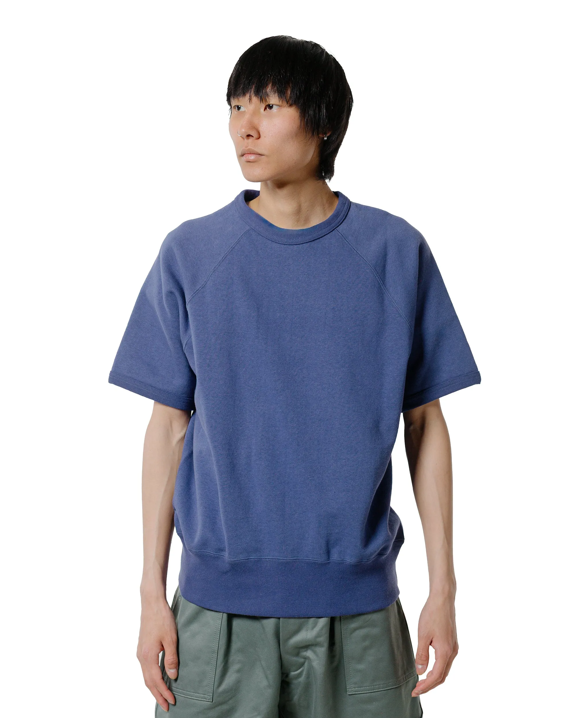 The Real McCoy’s MC24117 9 Oz. Loopwheel Raglan Sweatshirt MQ Navy sold by Lost & Found product image thumbnail 2