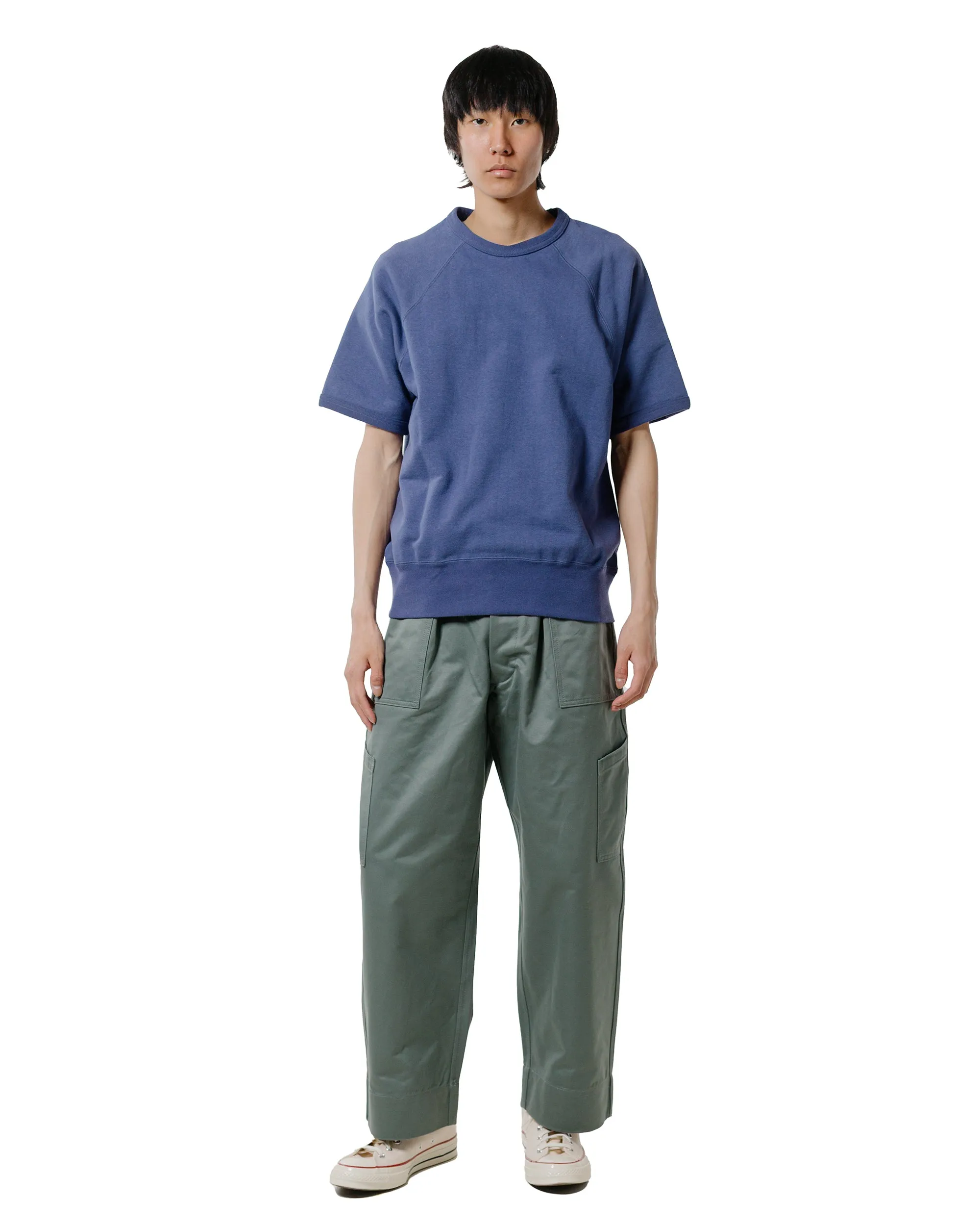 The Real McCoy’s MC24117 9 Oz. Loopwheel Raglan Sweatshirt MQ Navy sold by Lost & Found product image thumbnail 4