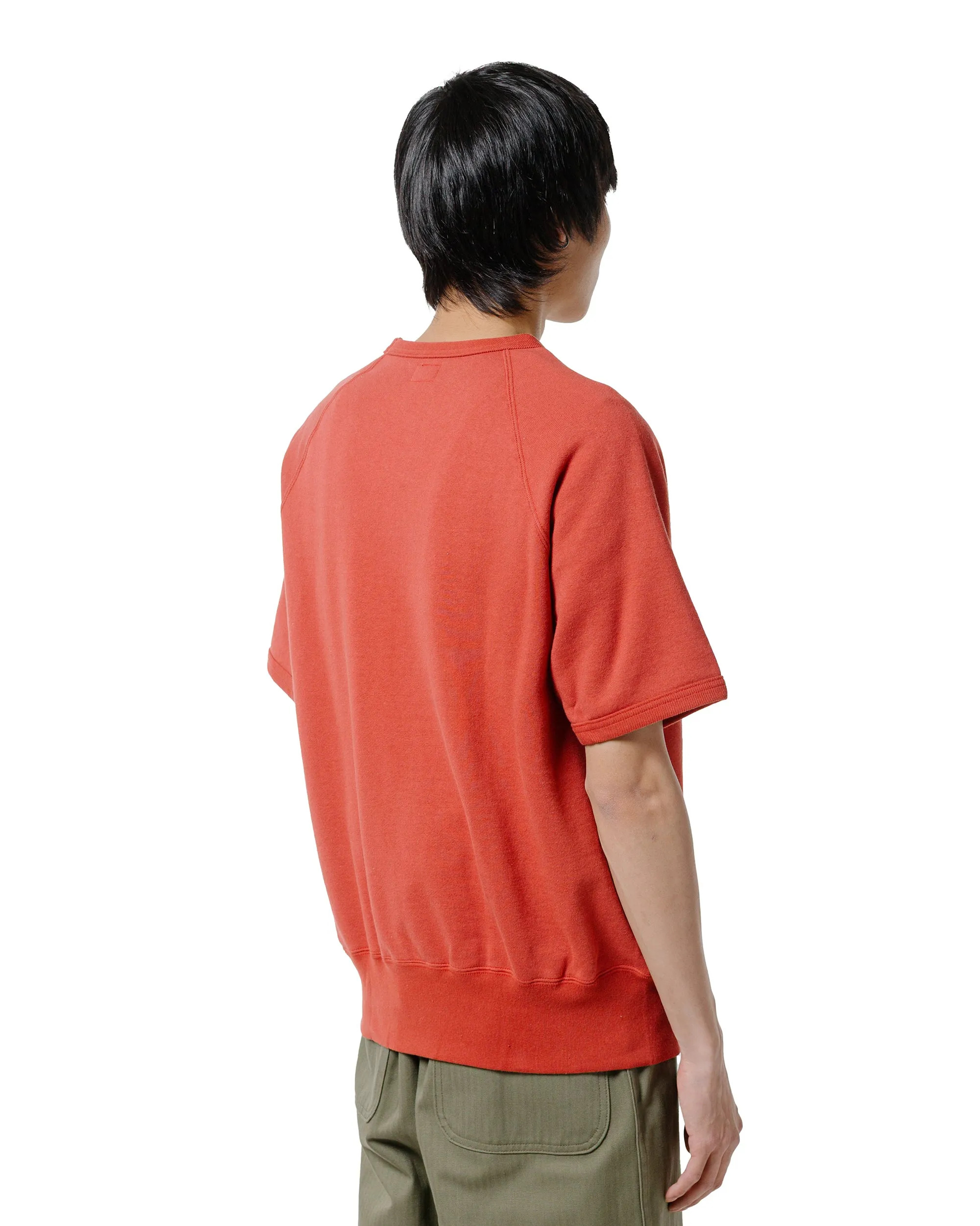 The Real McCoy’s MC24117 9 Oz. Loopwheel Raglan Sweatshirt Cherry sold by Lost & Found product image thumbnail 3