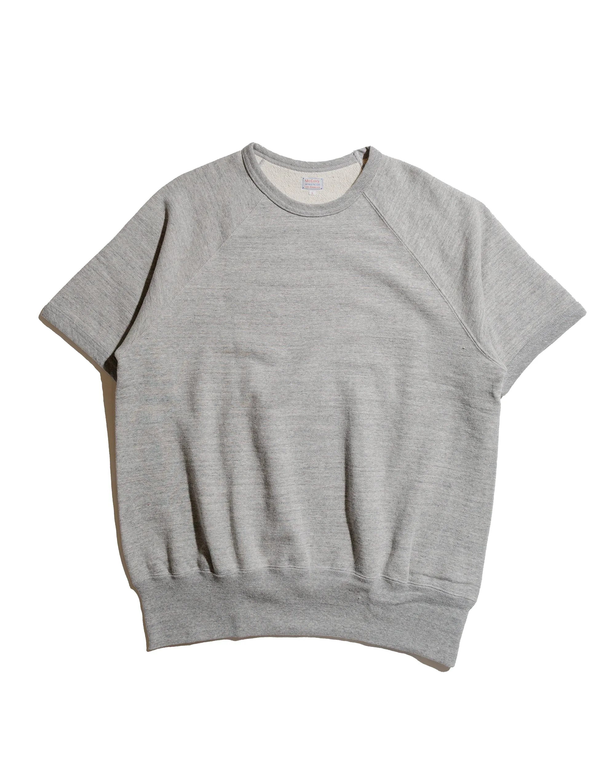 The Real McCoy’s MC24117 9 Oz. Loopwheel Raglan Sweatshirt Gray sold by Lost & Found