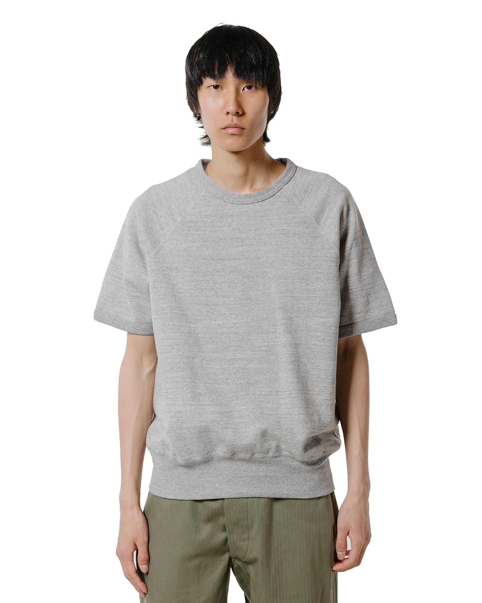 The Real McCoy’s MC24117 9 Oz. Loopwheel Raglan Sweatshirt Gray sold by Lost & Found product image thumbnail 2