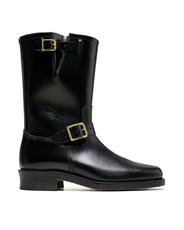 The Real McCoy's BA23101 Buco Narrow Engineer Boots / Buttock Black sold by Lost & Found