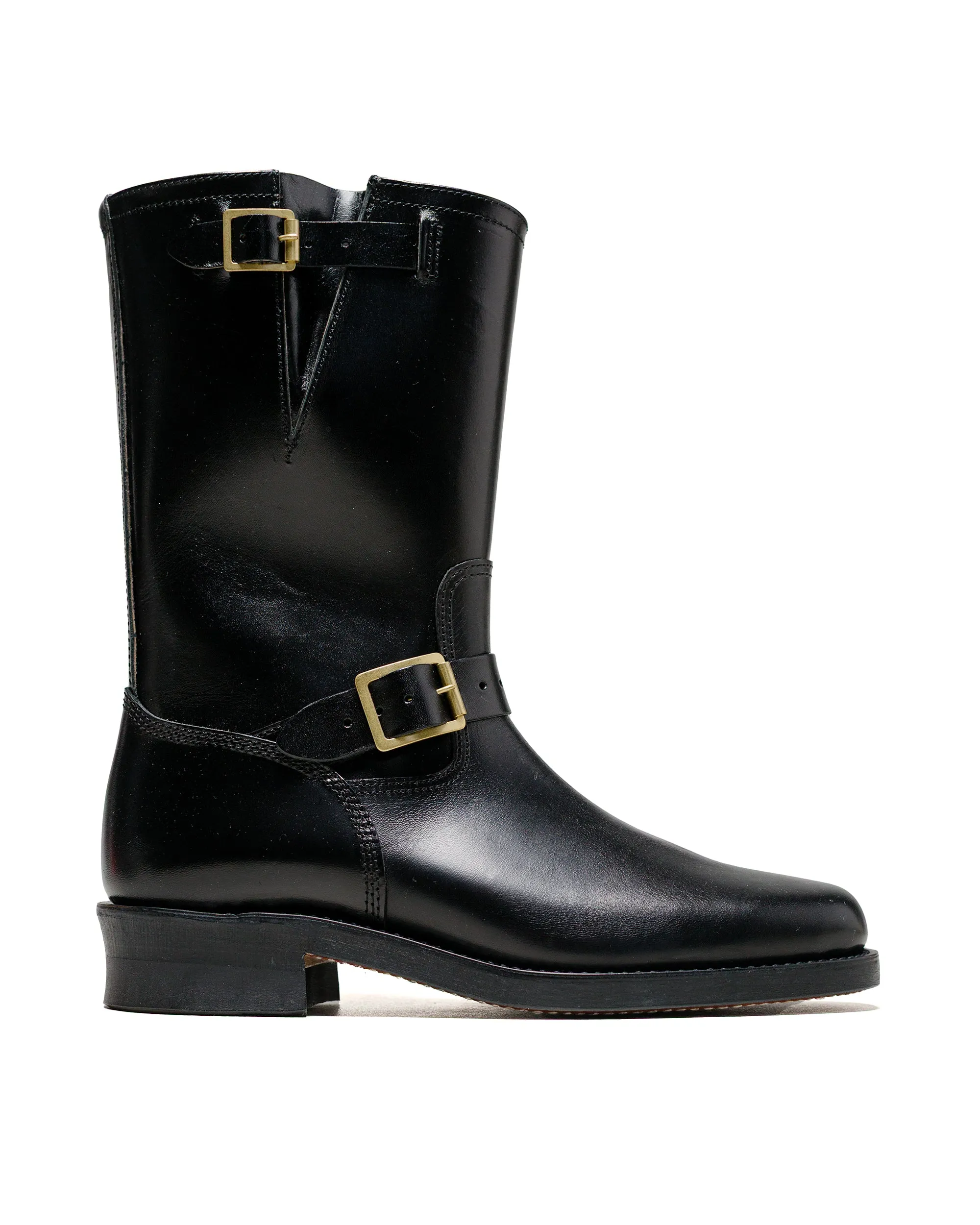 The Real McCoy's BA23101 Buco Narrow Engineer Boots / Buttock Black sold by Lost & Found