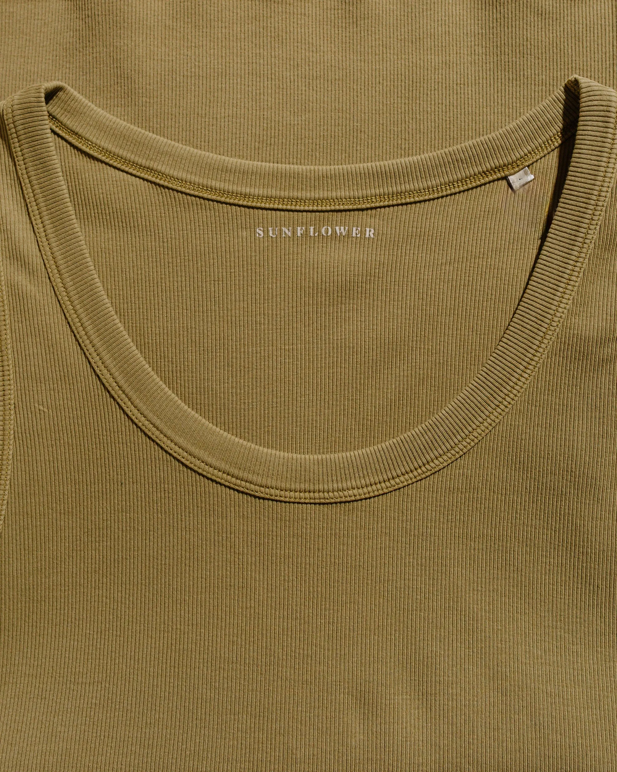 Sunflower Rib Tank Top Khaki sold by Lost & Found product image thumbnail 4