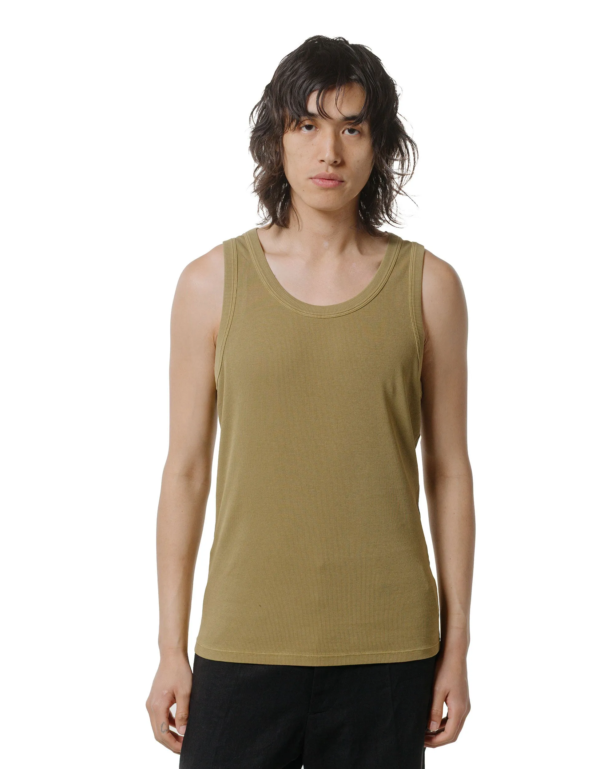 Sunflower Rib Tank Top Khaki sold by Lost & Found product image thumbnail 2