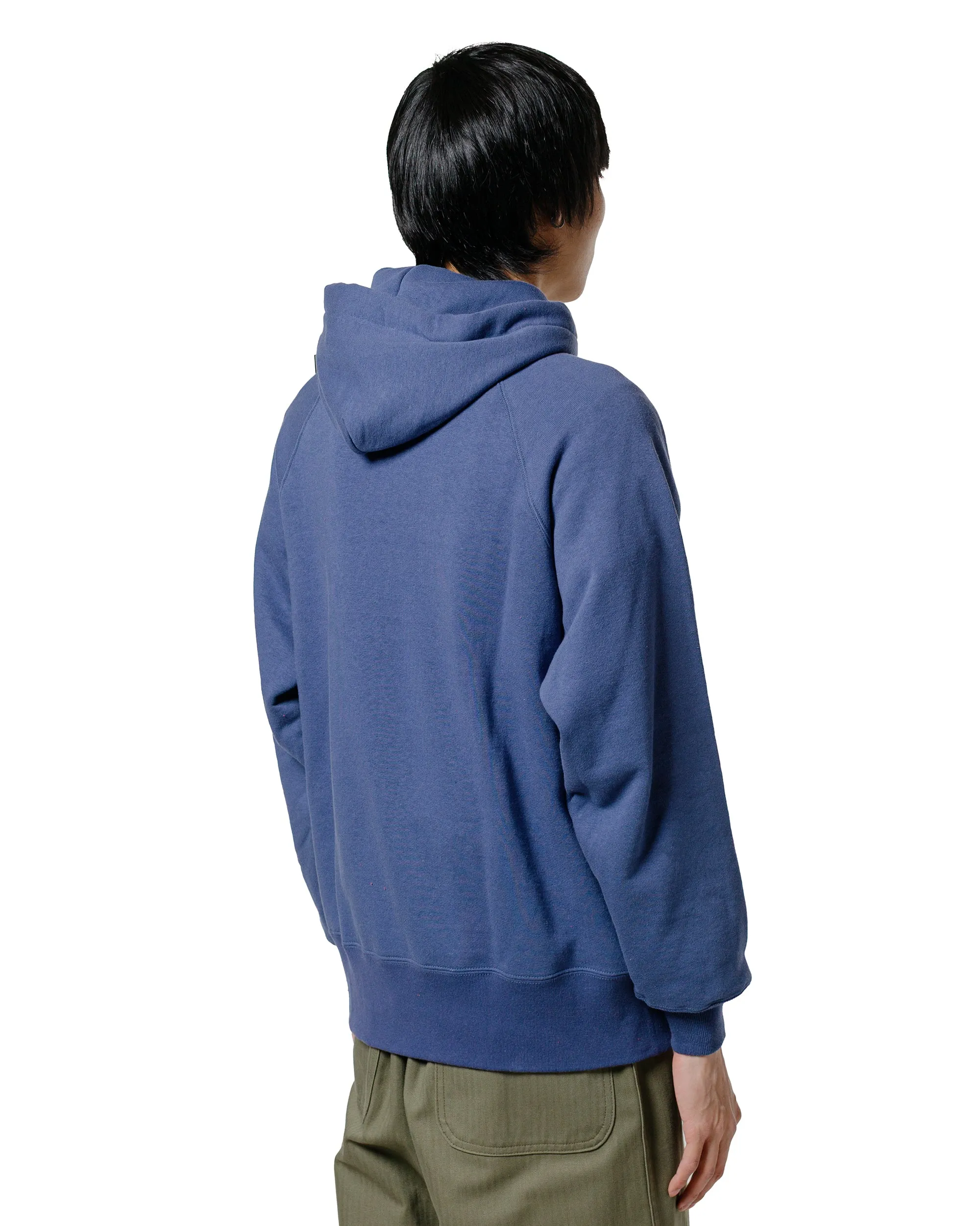 The Real McCoy’s MC24118 9 Oz. Loopwheel Raglan Hooded Sweatshirt MQ Navy sold by Lost & Found product image thumbnail 3