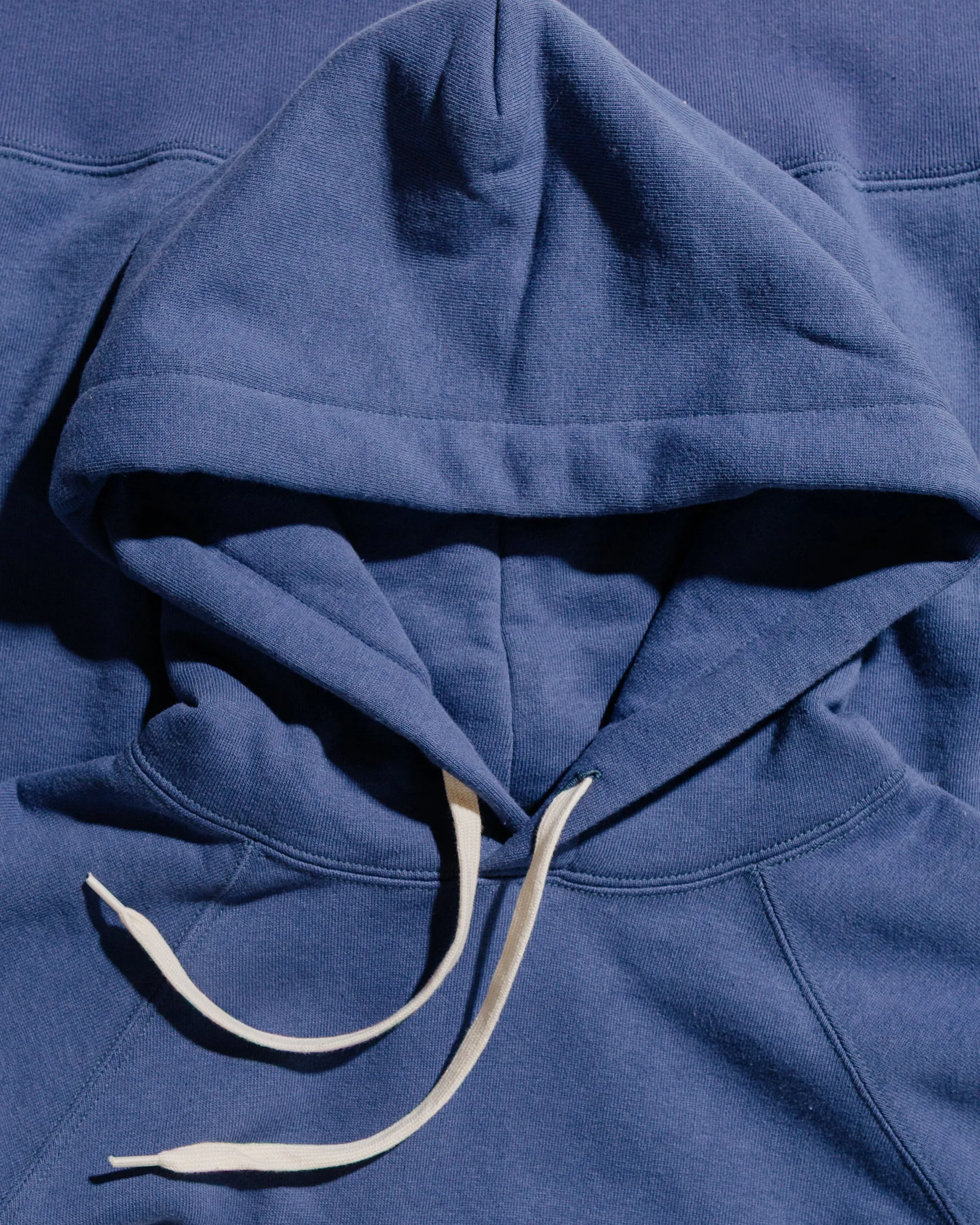 The Real McCoy’s MC24118 9 Oz. Loopwheel Raglan Hooded Sweatshirt MQ Navy sold by Lost & Found product image thumbnail 5