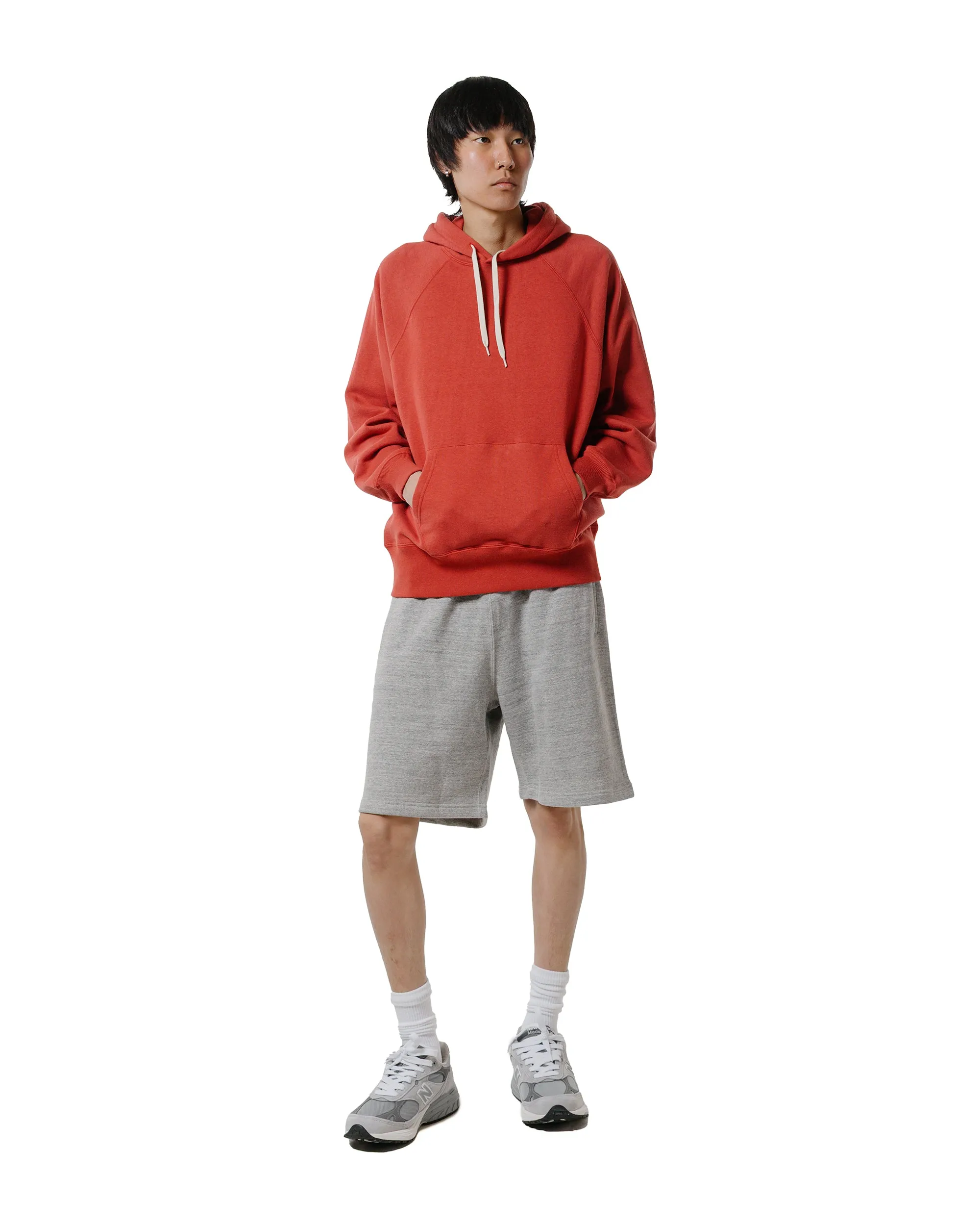 The Real McCoy’s MC24118 9 Oz. Loopwheel Raglan Hooded Sweatshirt Cherry sold by Lost & Found product image thumbnail 4