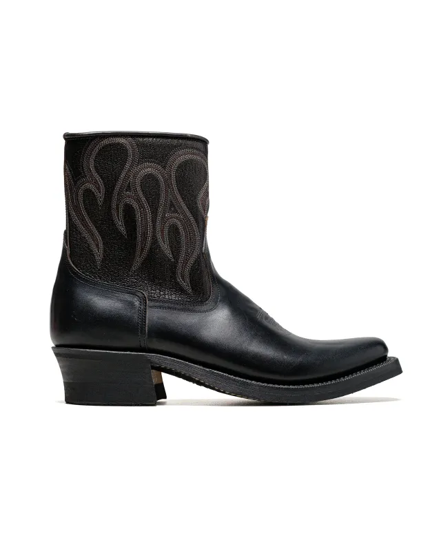 Rolling Dub Trio Loro Zip Black Flame Embroidery sold by Lost & Found