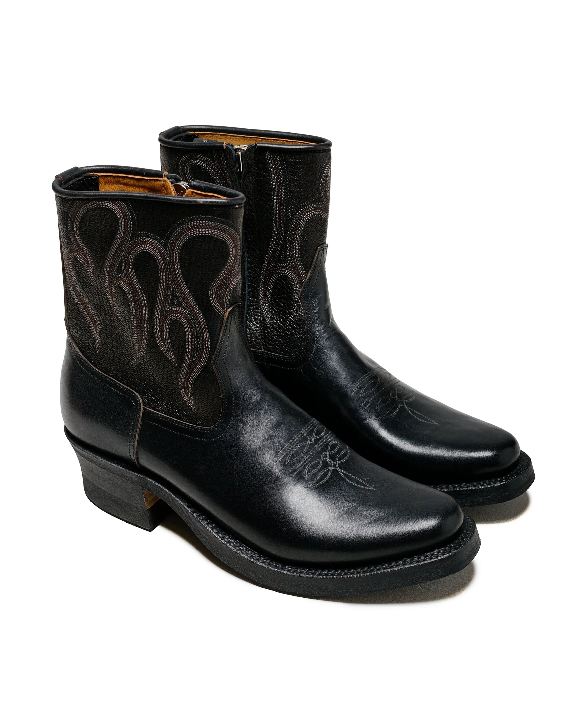 Rolling Dub Trio Loro Zip Black Flame Embroidery sold by Lost & Found product image thumbnail 2