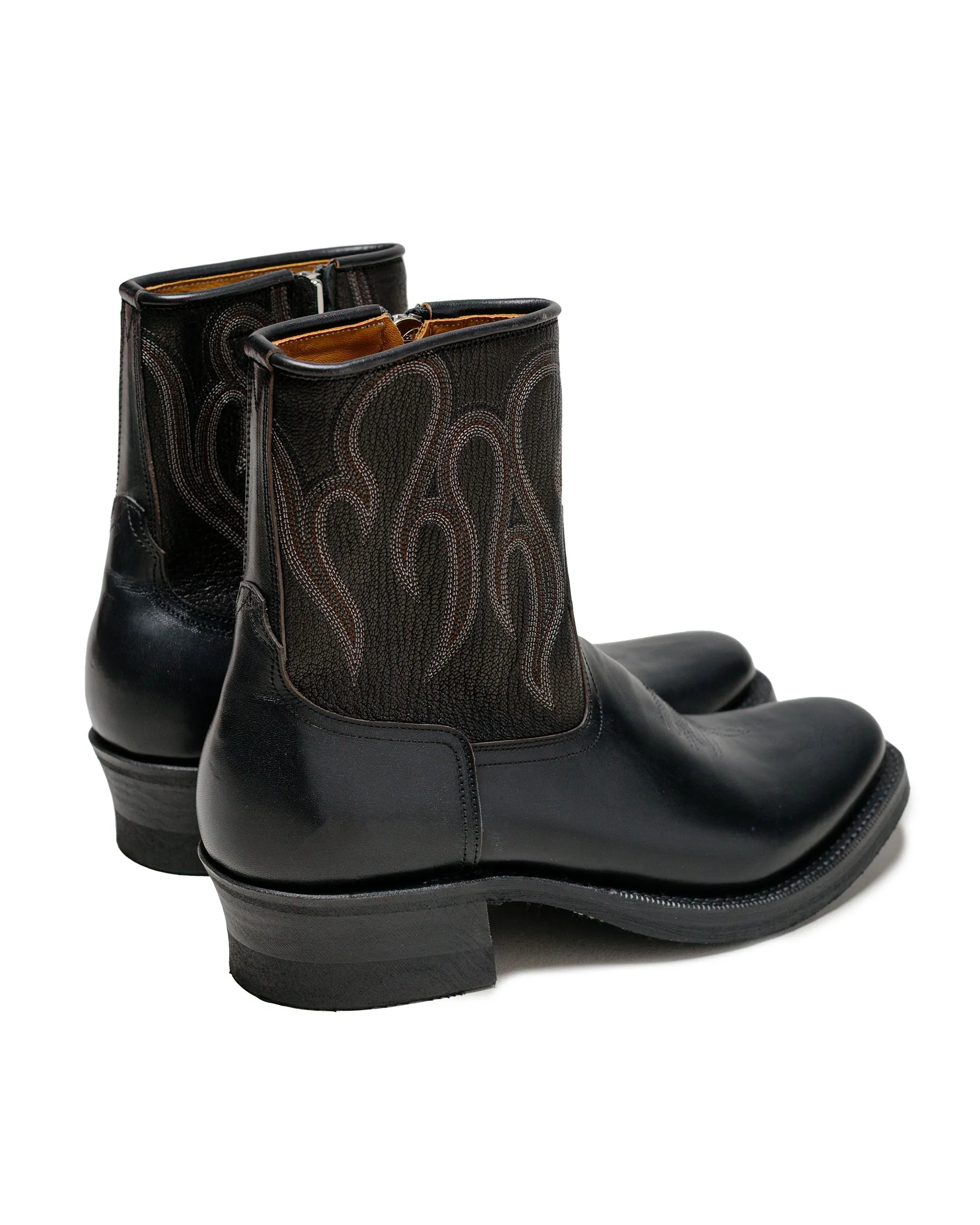 Rolling Dub Trio Loro Zip Black Flame Embroidery sold by Lost & Found product image thumbnail 3