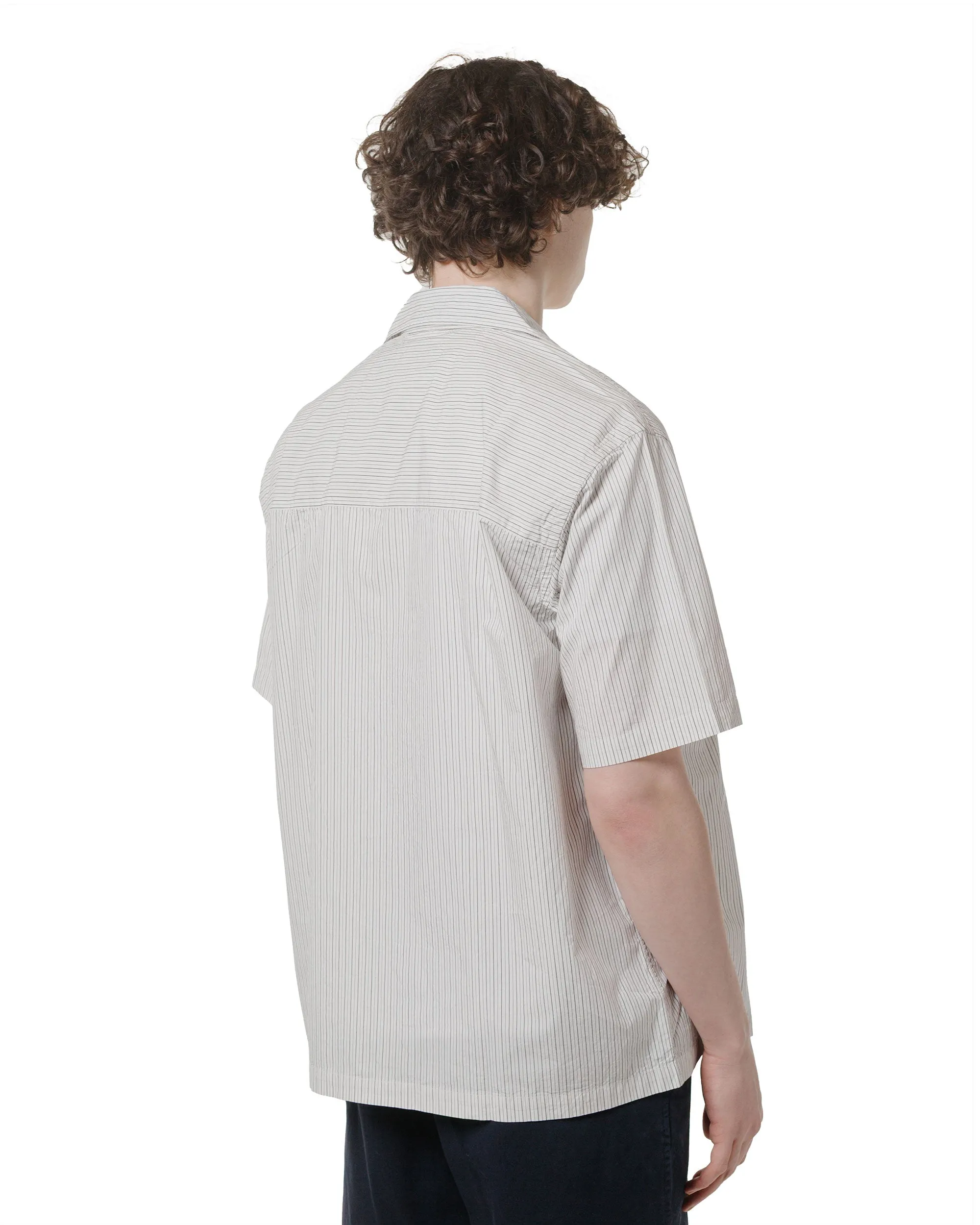 Norse Projects Mads Poplin Stripe SS Ecru sold by Lost & Found product image thumbnail 3