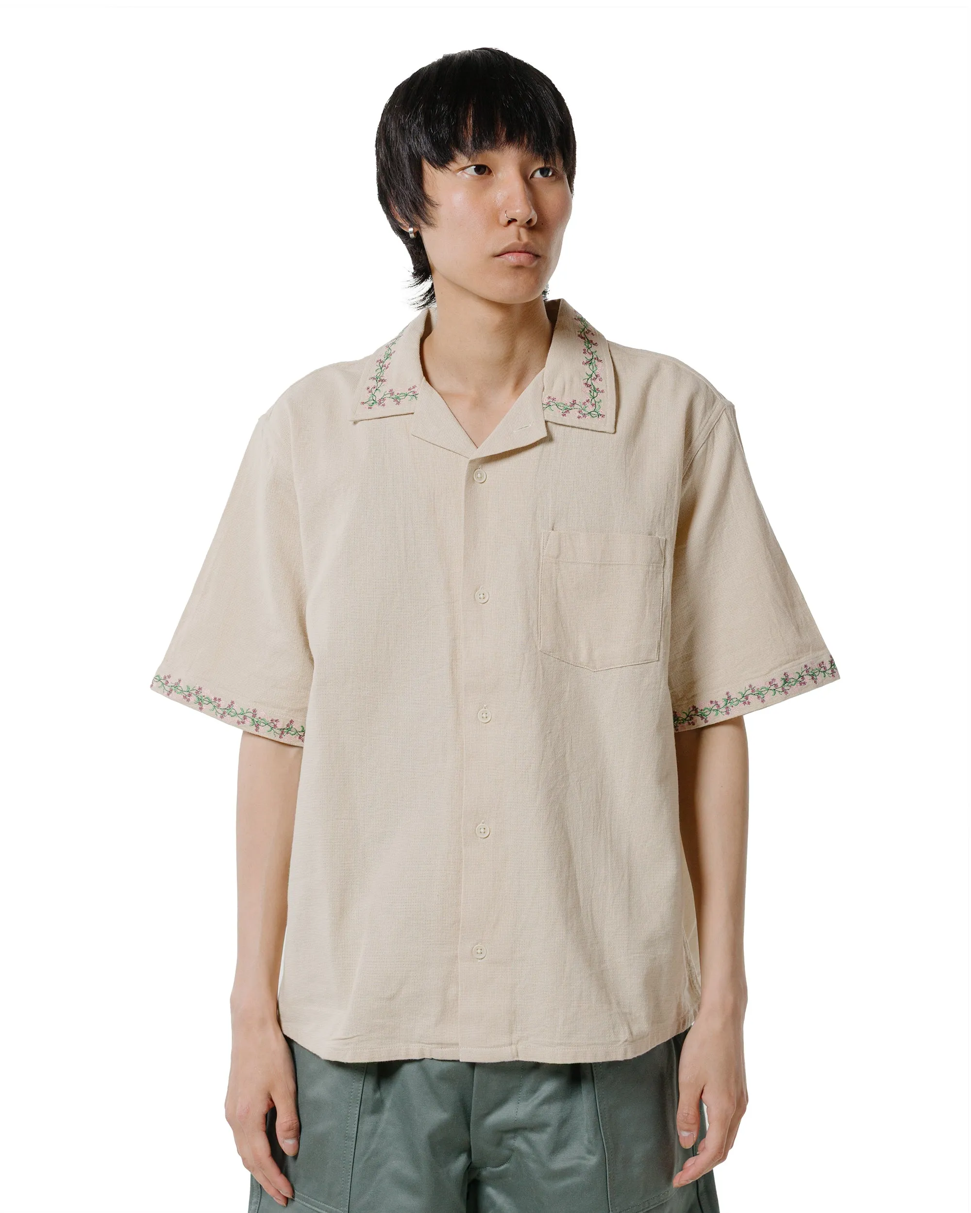 Corridor Hopsack Embroidered SS Camp Khaki sold by Lost & Found product image thumbnail 2