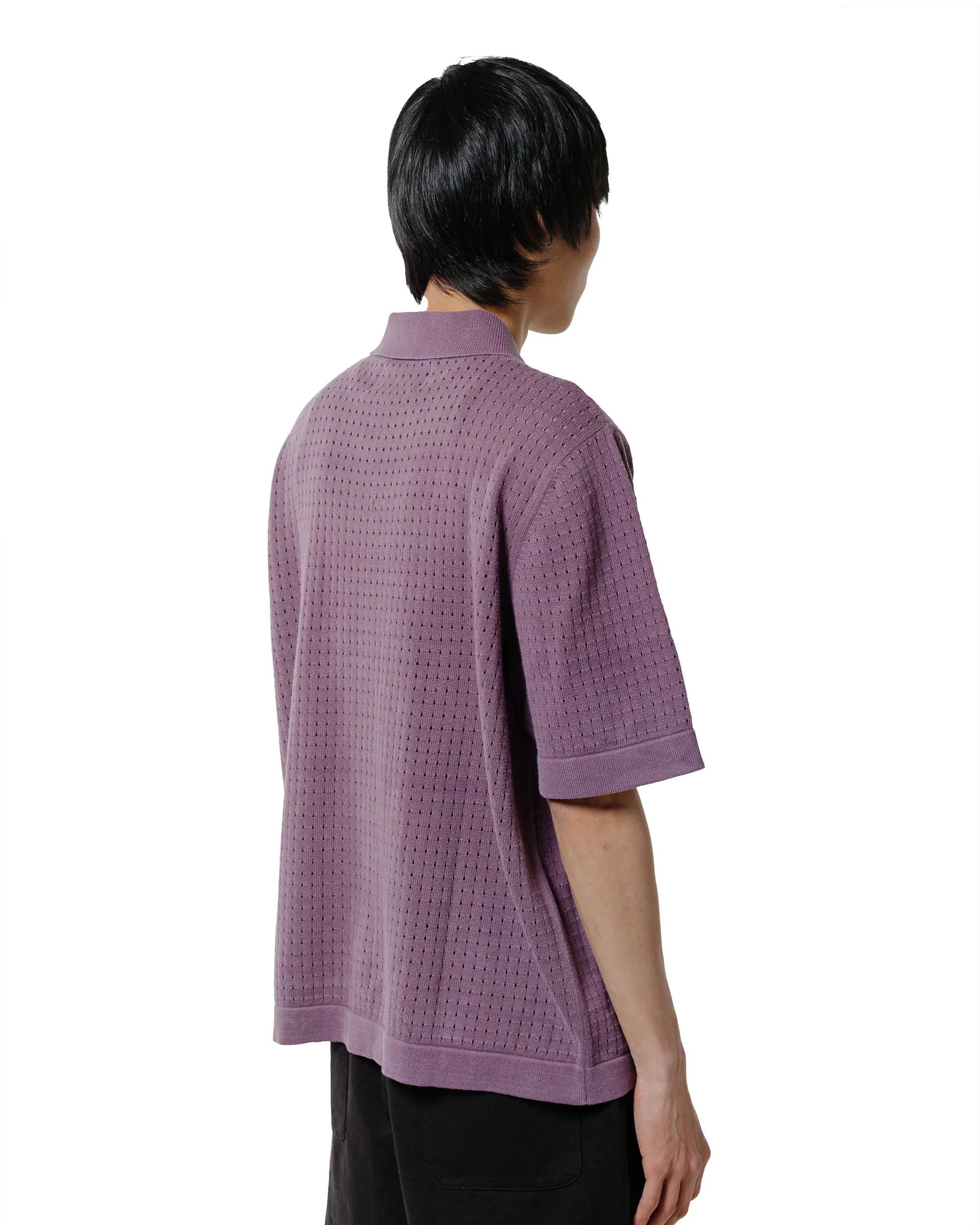 Corridor Acid Wash Pointelle Button Down Violet sold by Lost & Found product image thumbnail 3