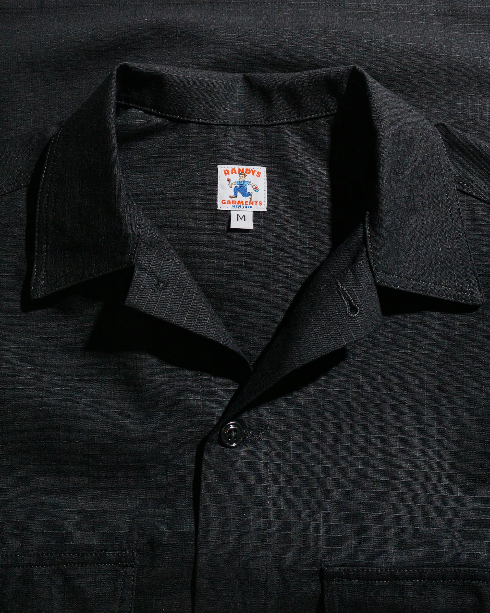 Randy's Garments Over Shirt Cotton Ripstop Black sold by Lost & Found product image thumbnail 5