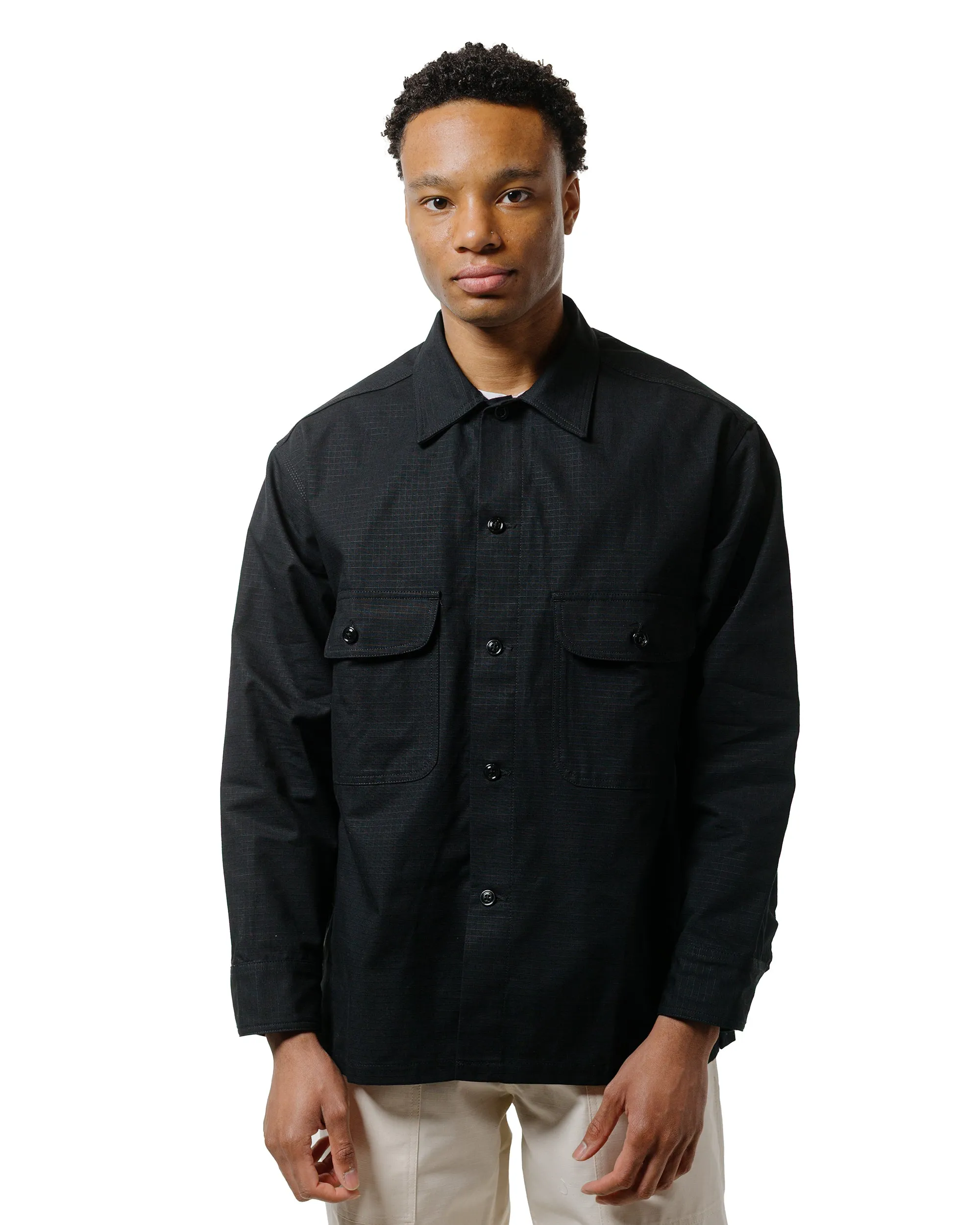 Randy's Garments Over Shirt Cotton Ripstop Black sold by Lost & Found product image thumbnail 2