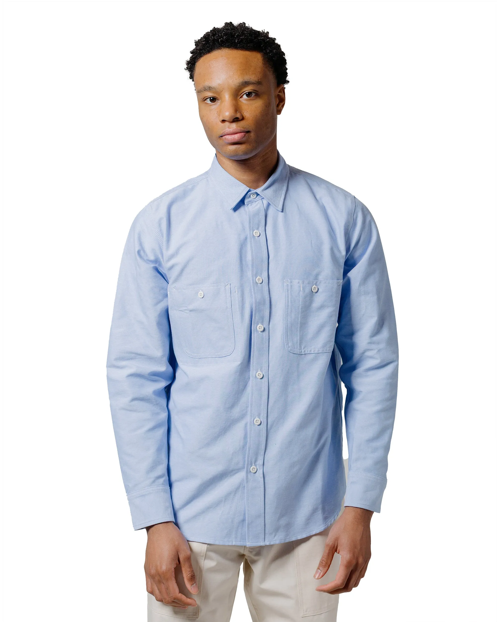 Randy's Garments 3-Pocket Work Shirt 60/40 Oxford Cloth Blue sold by Lost & Found product image thumbnail 2