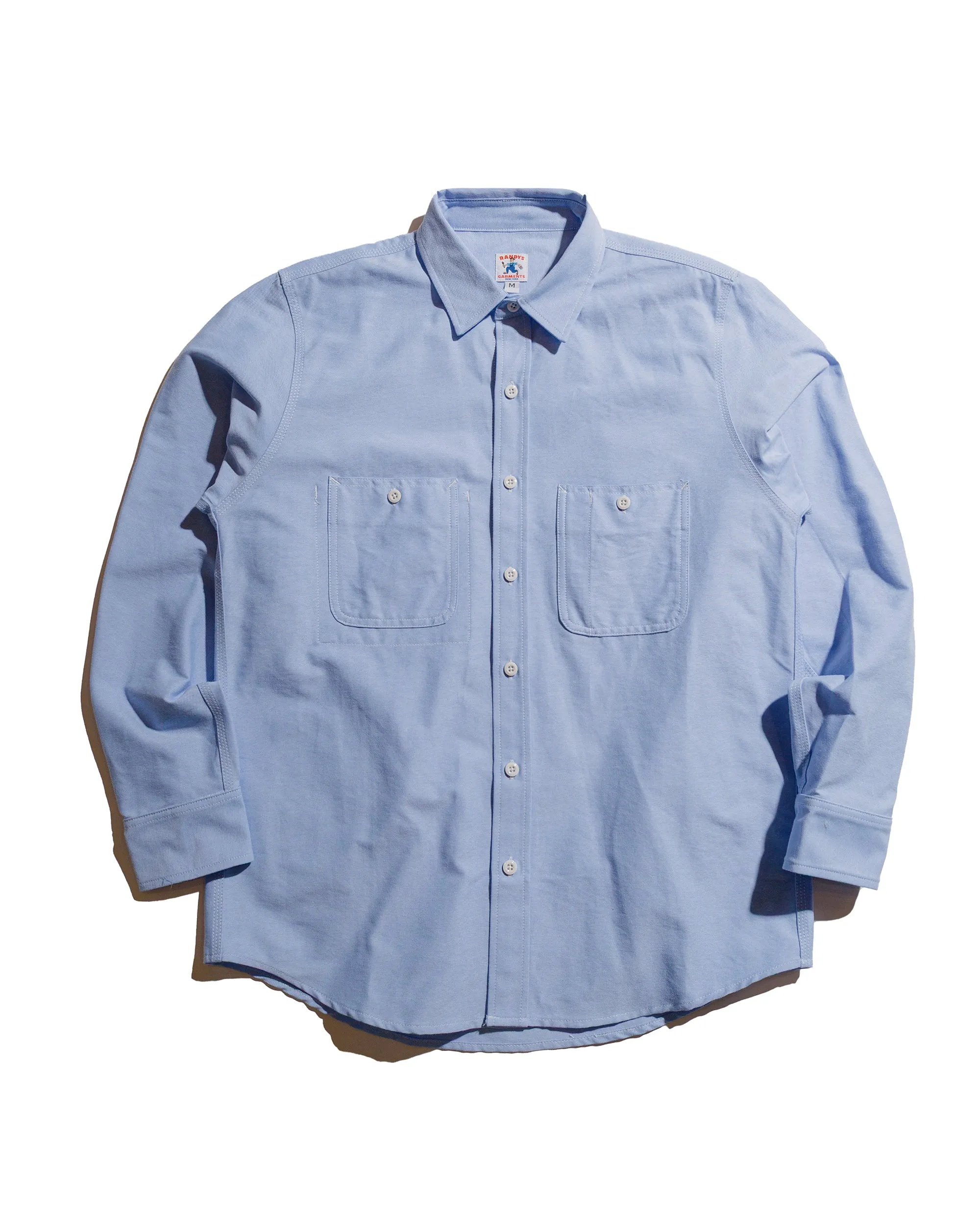 Randy's Garments 3-Pocket Work Shirt 60/40 Oxford Cloth Blue sold by Lost & Found