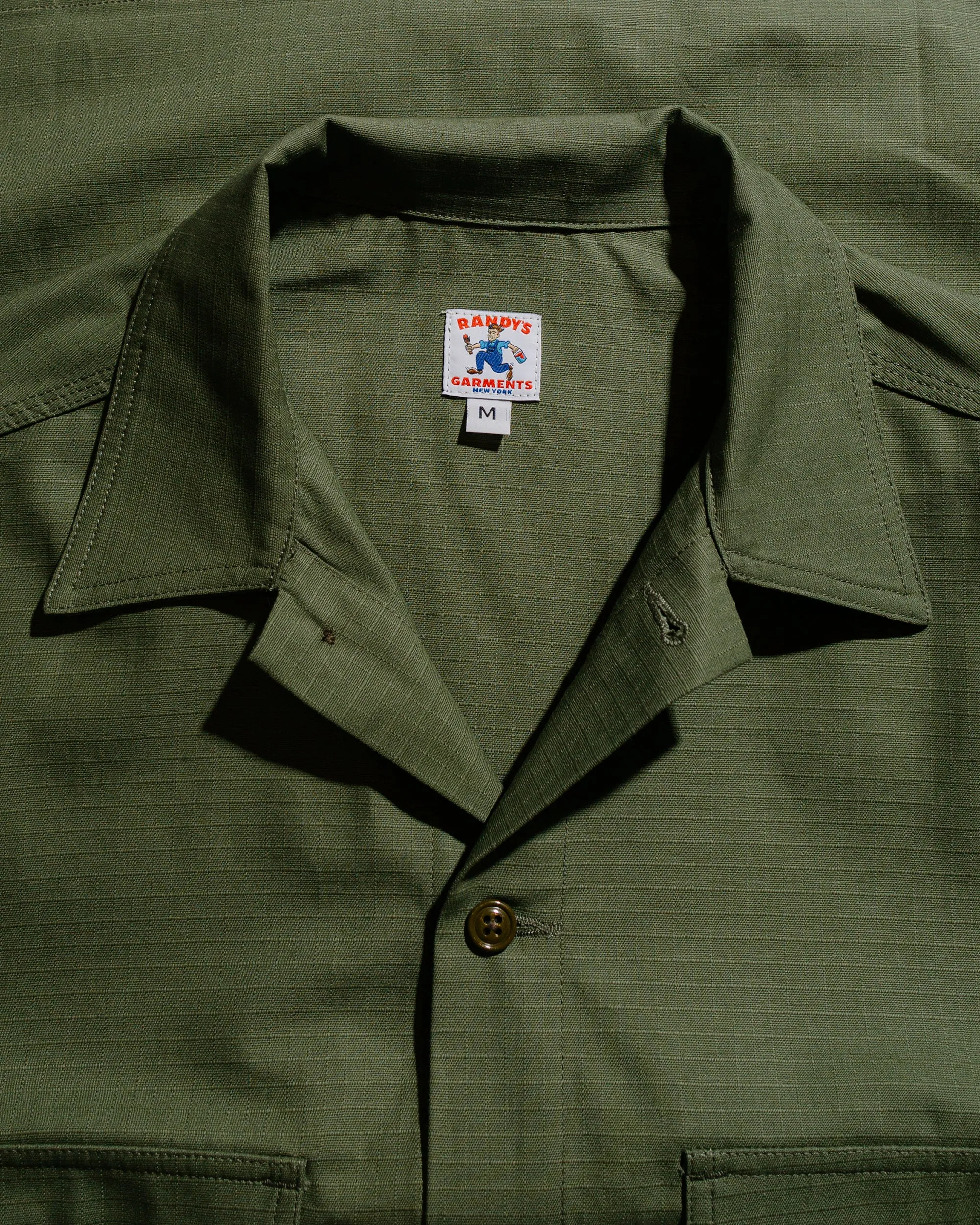Randy's Garments Over Shirt Cotton Ripstop Olive sold by Lost & Found product image thumbnail 3