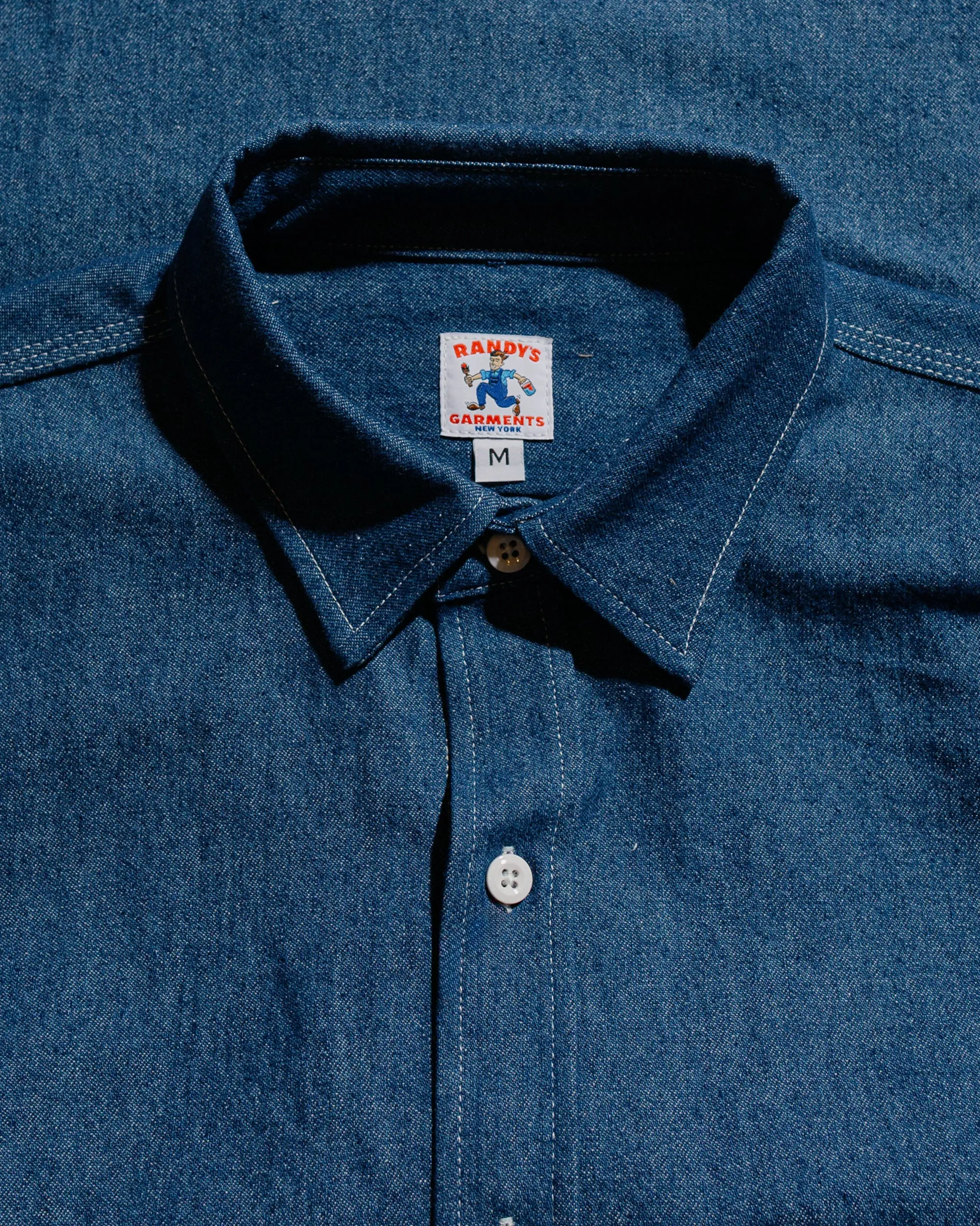 Randy's Garments 3-Pocket Work Shirt Double Washed 8oz Denim sold by Lost & Found product image thumbnail 5