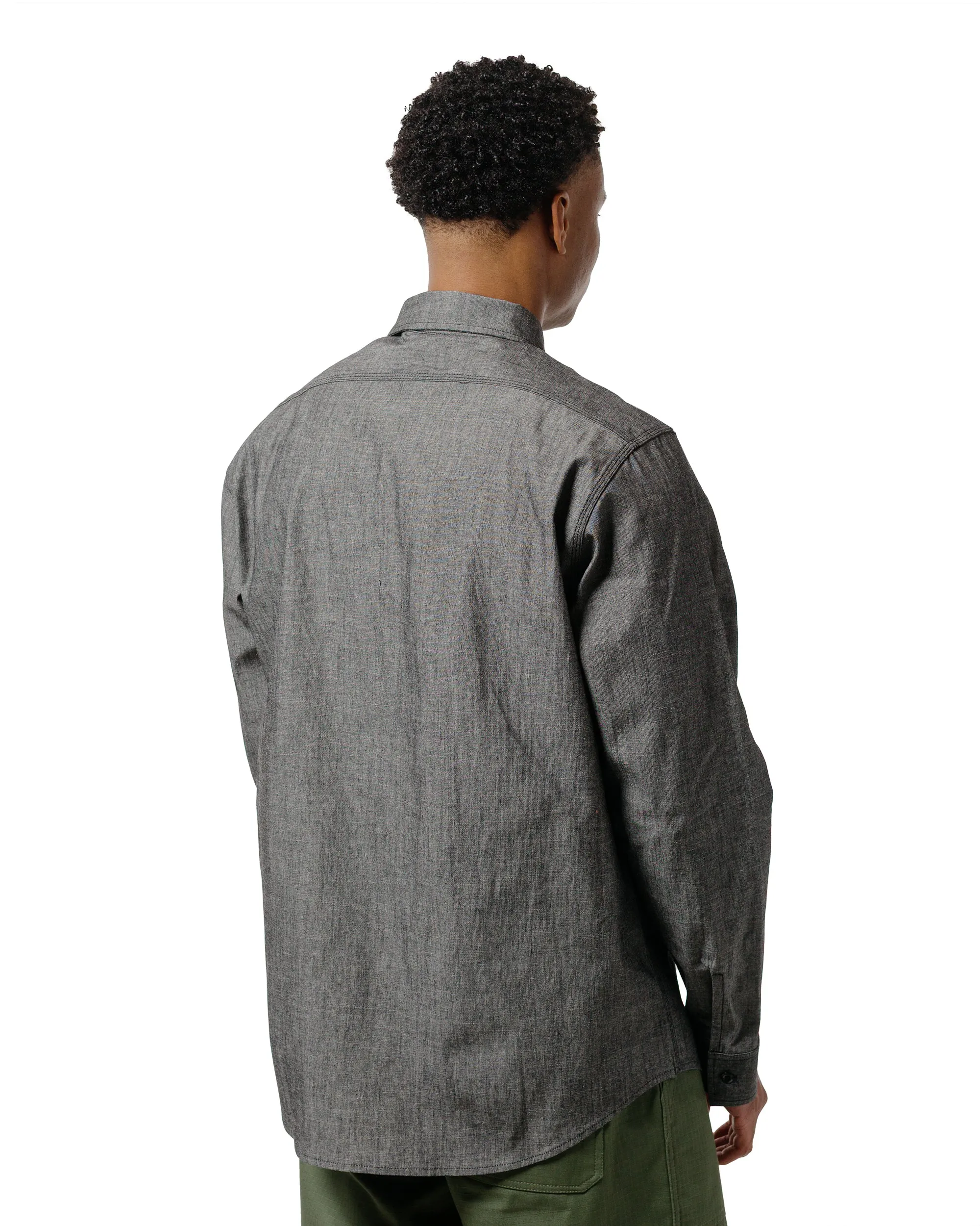 Randy's Garments 3-Pocket Work Shirt 7oz Cotton Washed Chambray Black sold by Lost & Found product image thumbnail 3