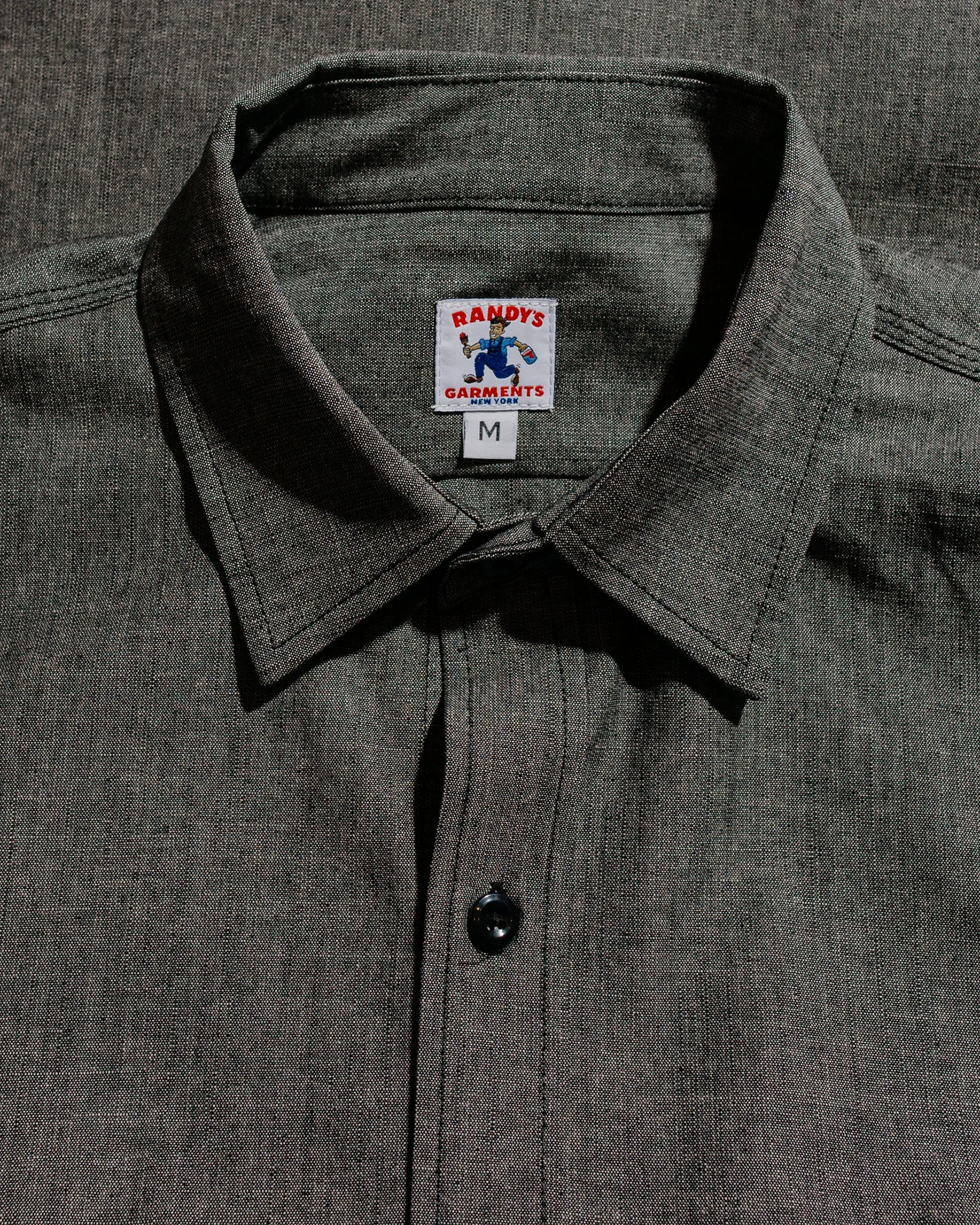 Randy's Garments 3-Pocket Work Shirt 7oz Cotton Washed Chambray Black sold by Lost & Found product image thumbnail 5