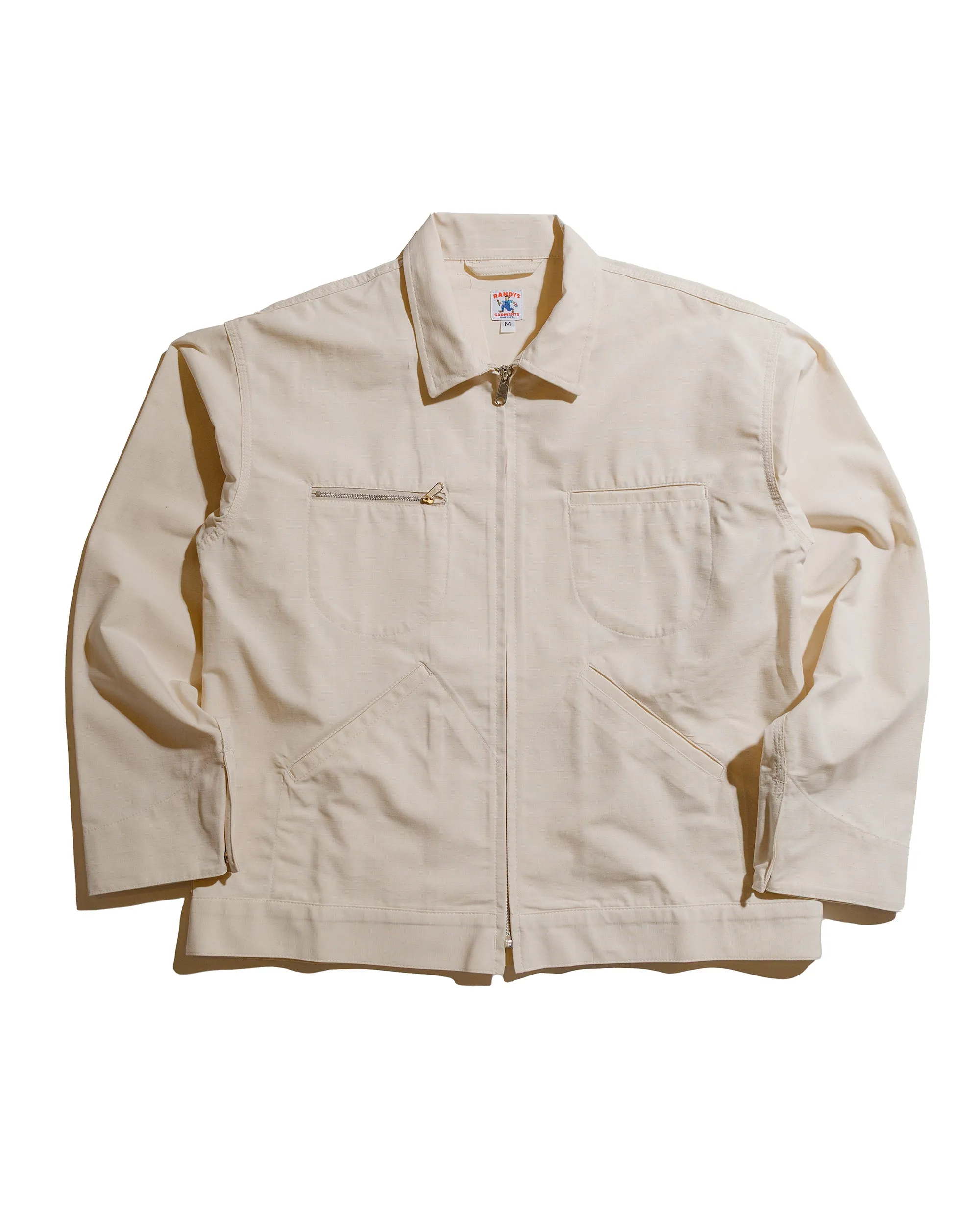 Randy's Garments Service Jacket Cotton Ripstop Natural sold by Lost & Found