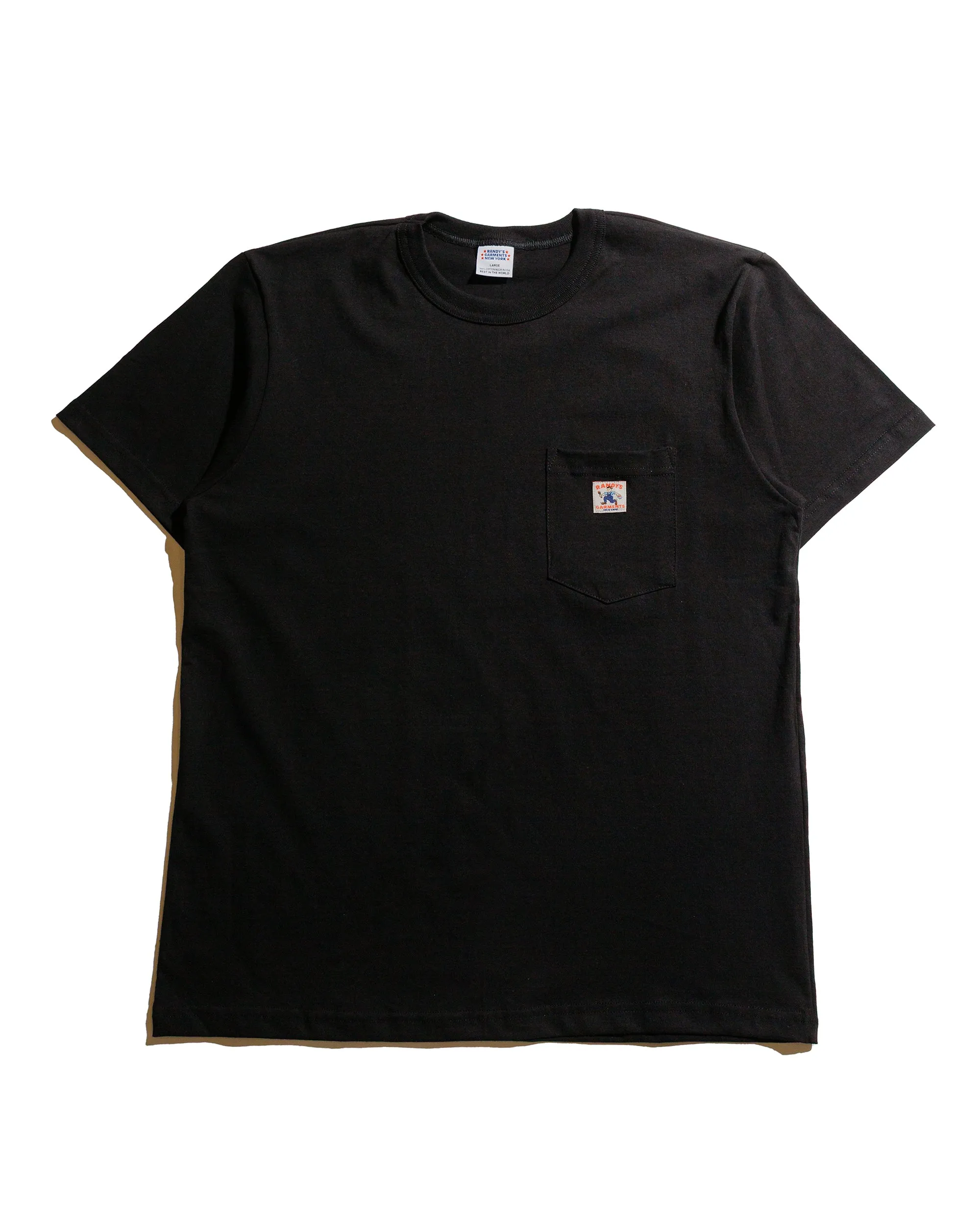 Randy's Garments Pocket Tee Black sold by Lost & Found
