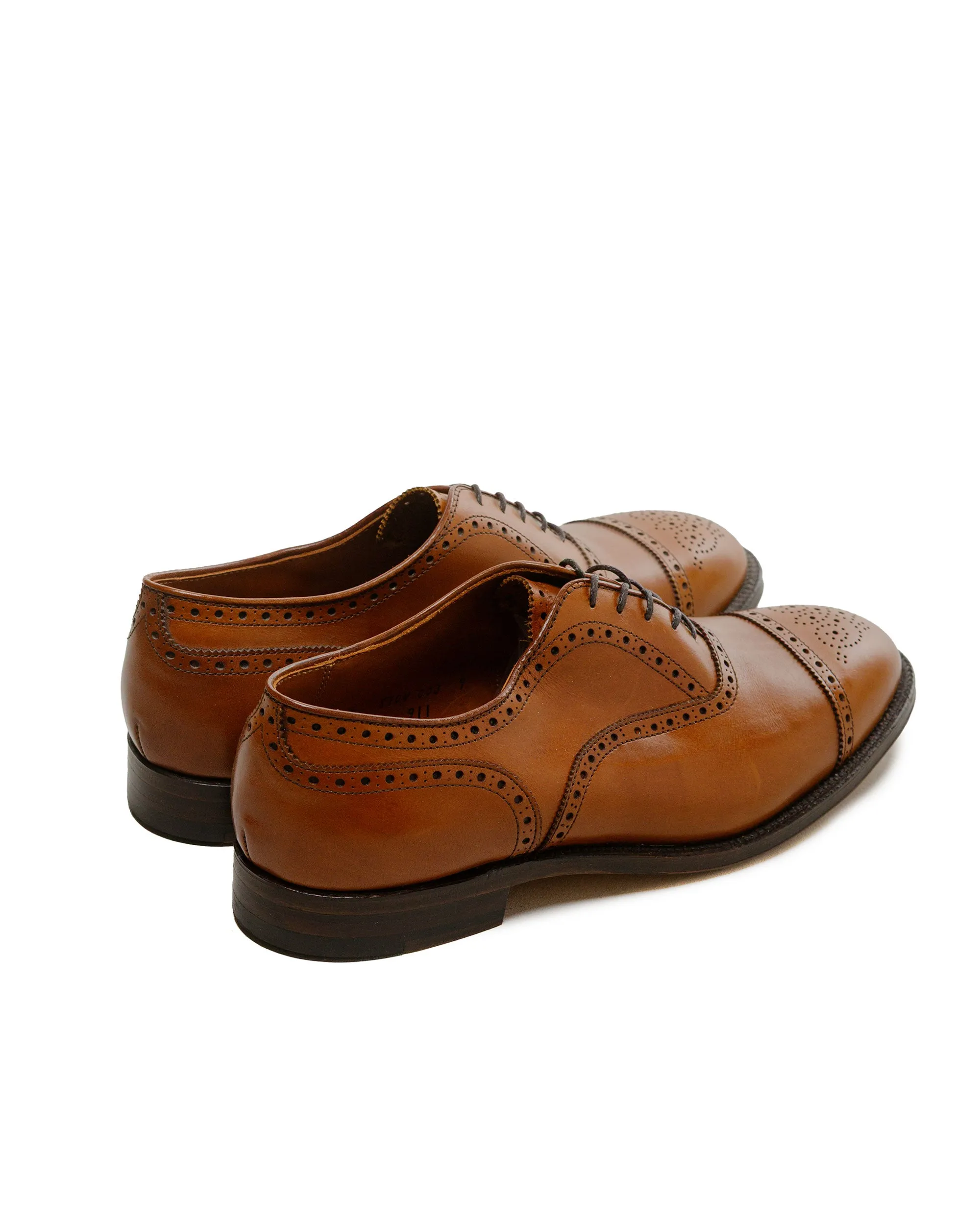 Alden Medallion Perf Tip Bal Oxford Burnished Tan Calfskin 911 sold by Lost & Found product image thumbnail 3