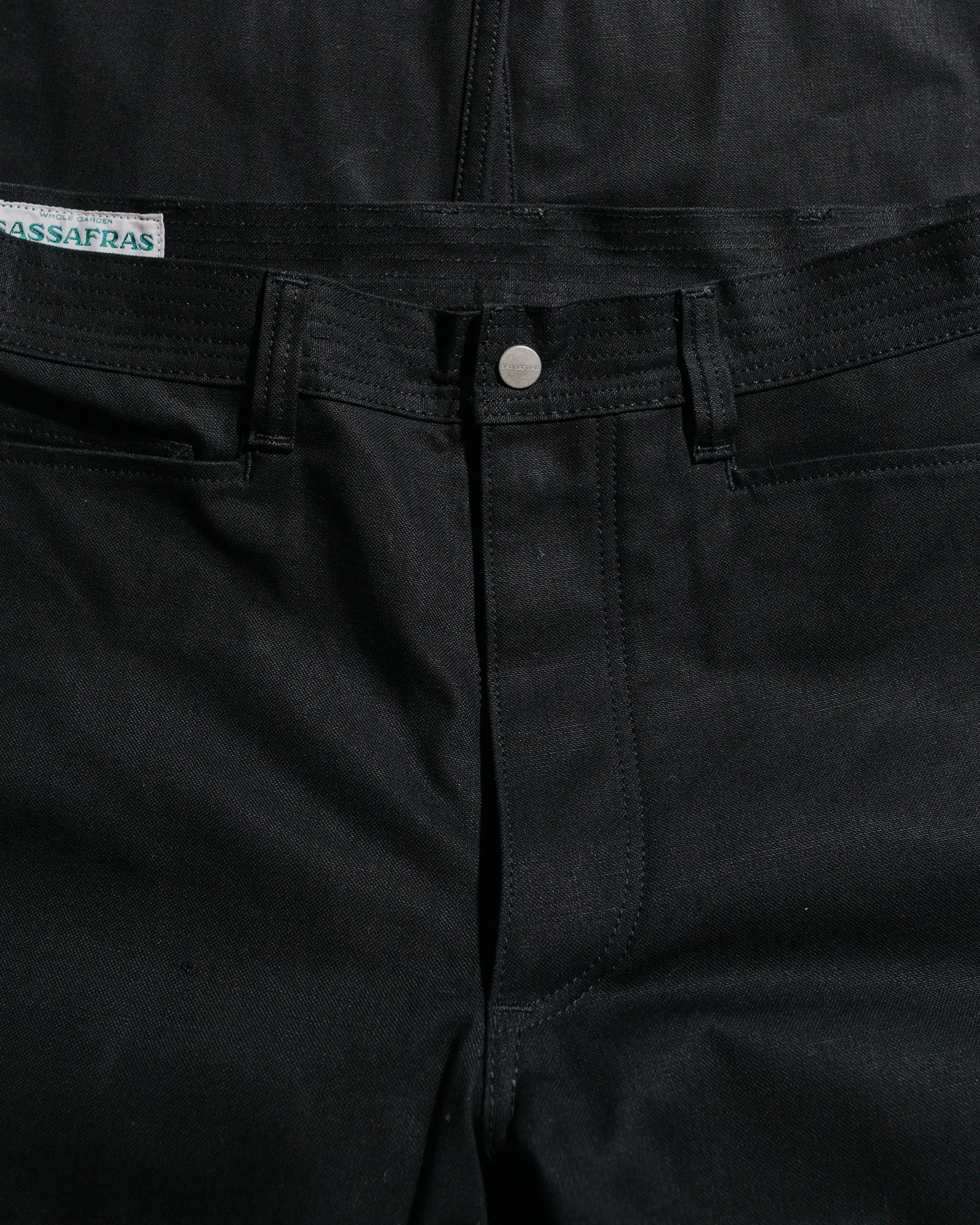 Sassafras Weeds Digger Pants Selvedge Duck Black sold by Lost & Found product image thumbnail 5