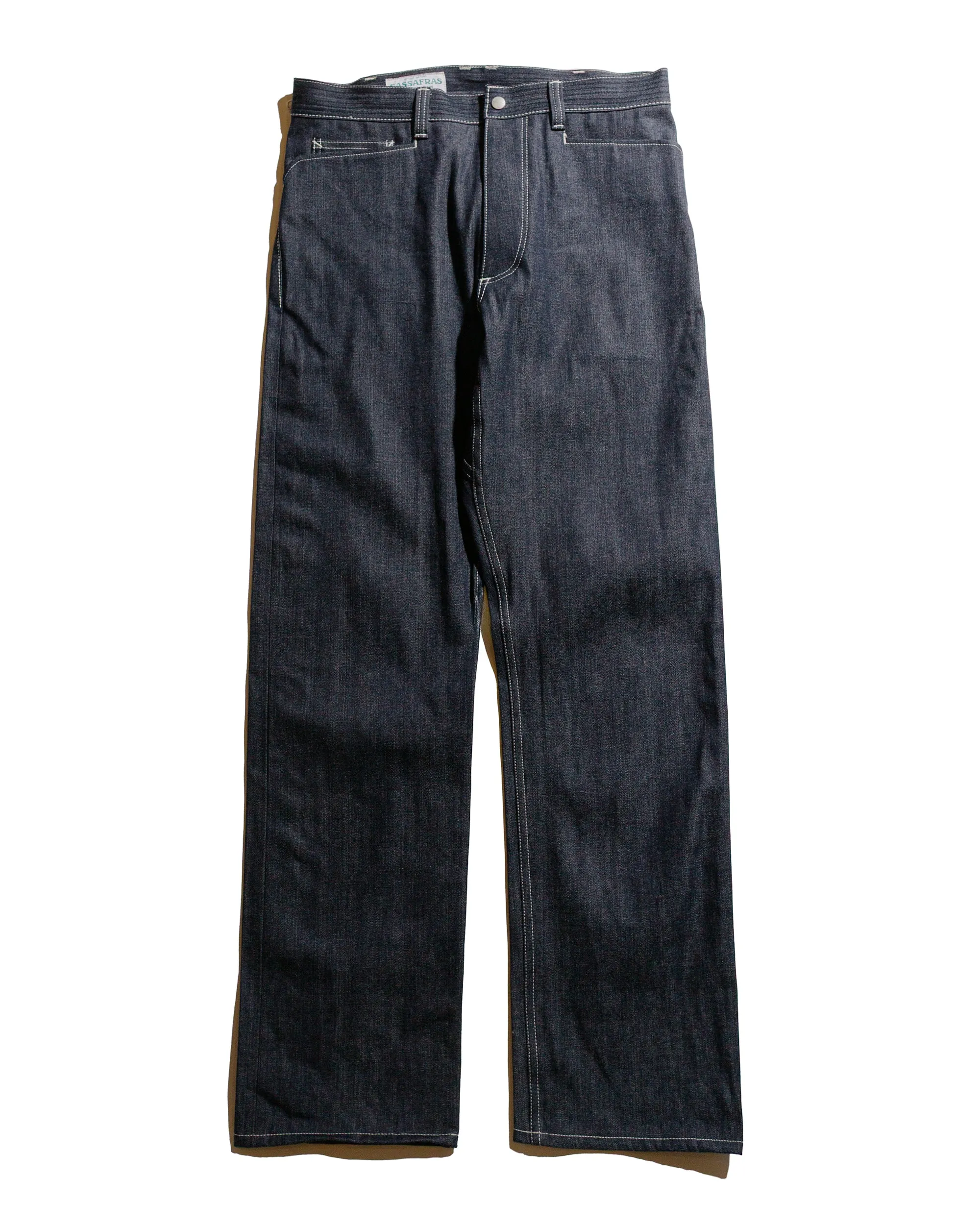 Sassafras Weeds Digger Pants 10.5oz Selvedge Denim Indigo sold by Lost & Found