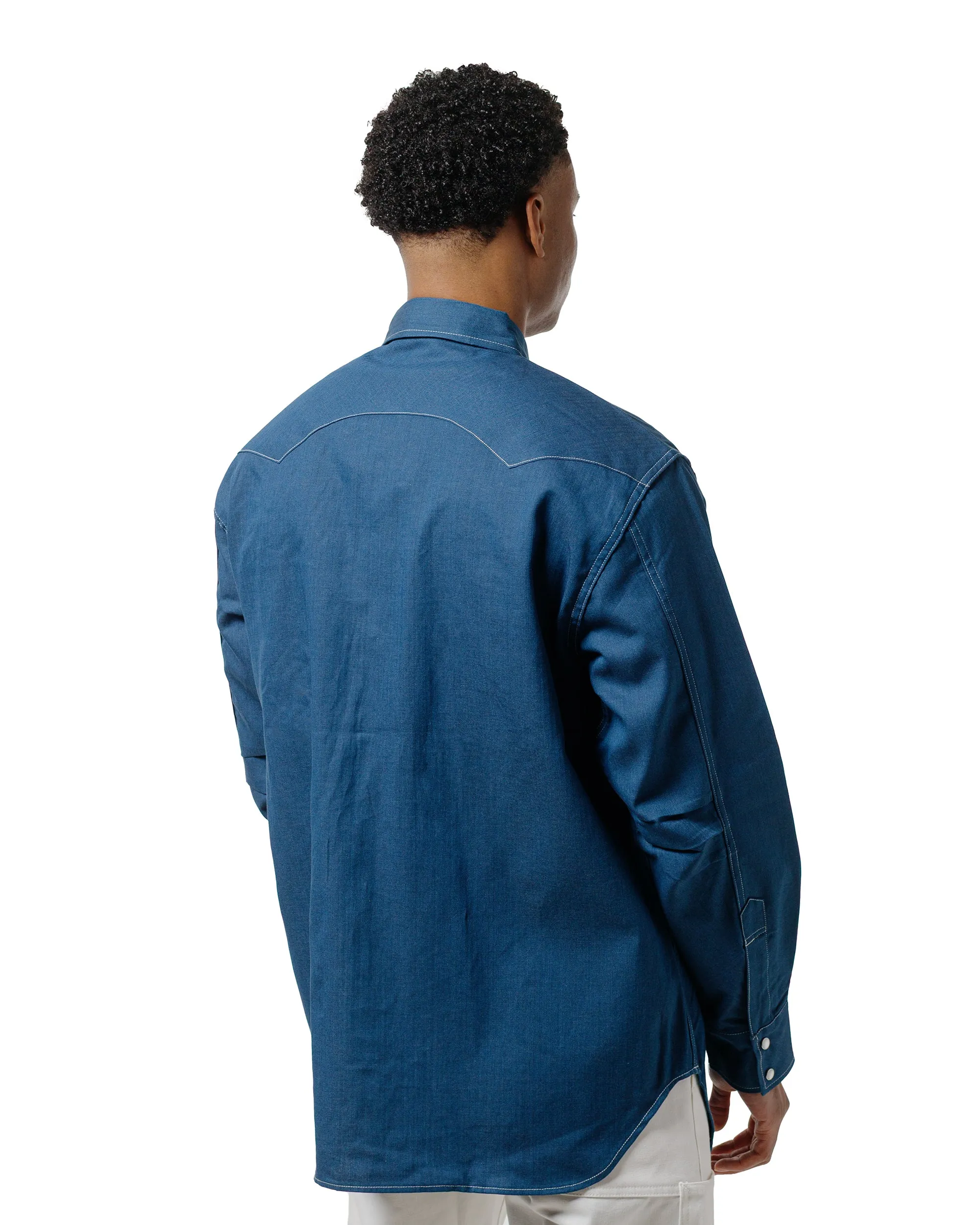 Sassafras Weeds Digger Shirt 6.5oz Herringbone Denim Indigo sold by Lost & Found product image thumbnail 3